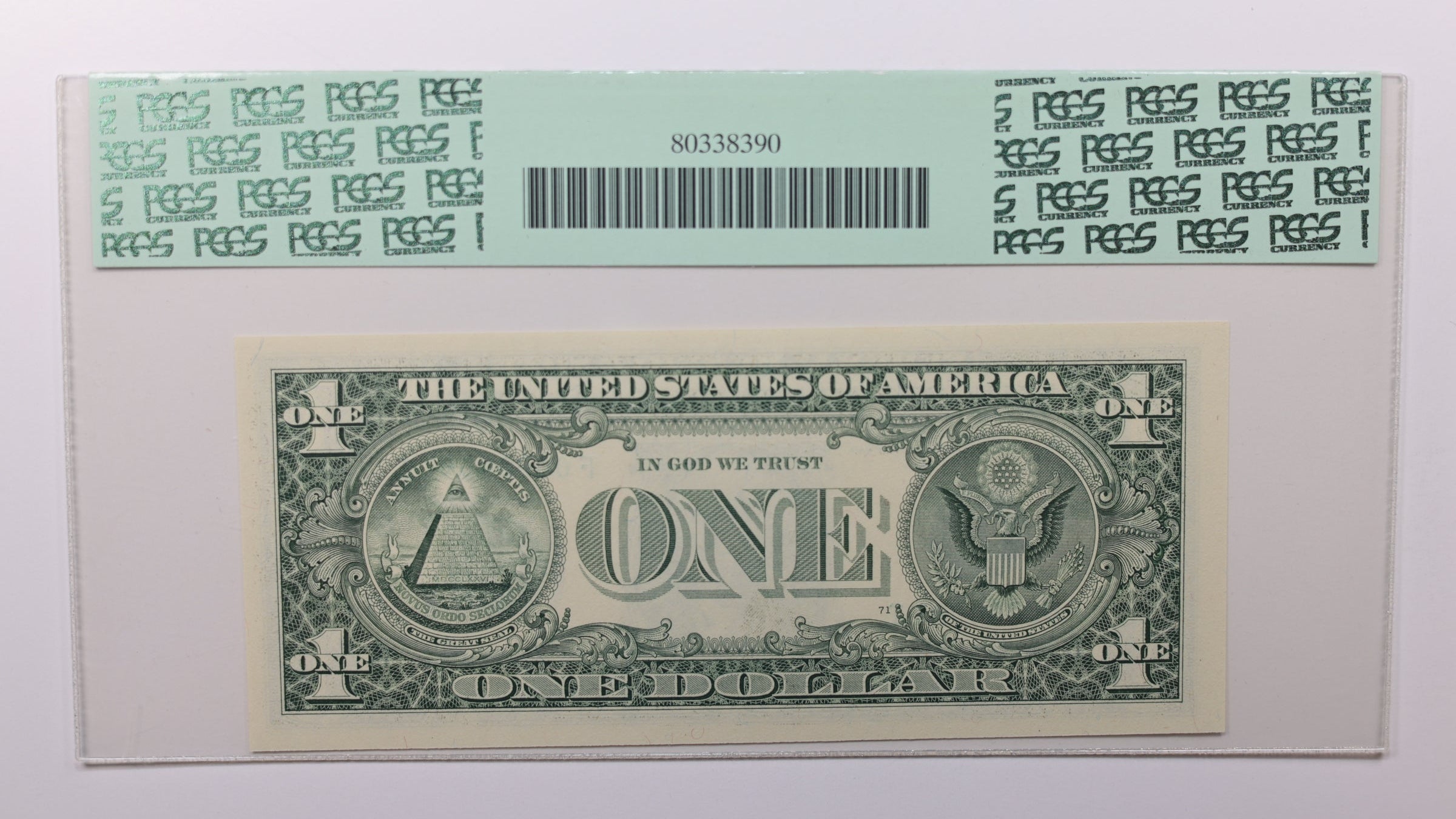 2006 $1 Federal Reserve Note, Low Serial Number, PCGS CU-65, PPQ, Store #GFRB103.