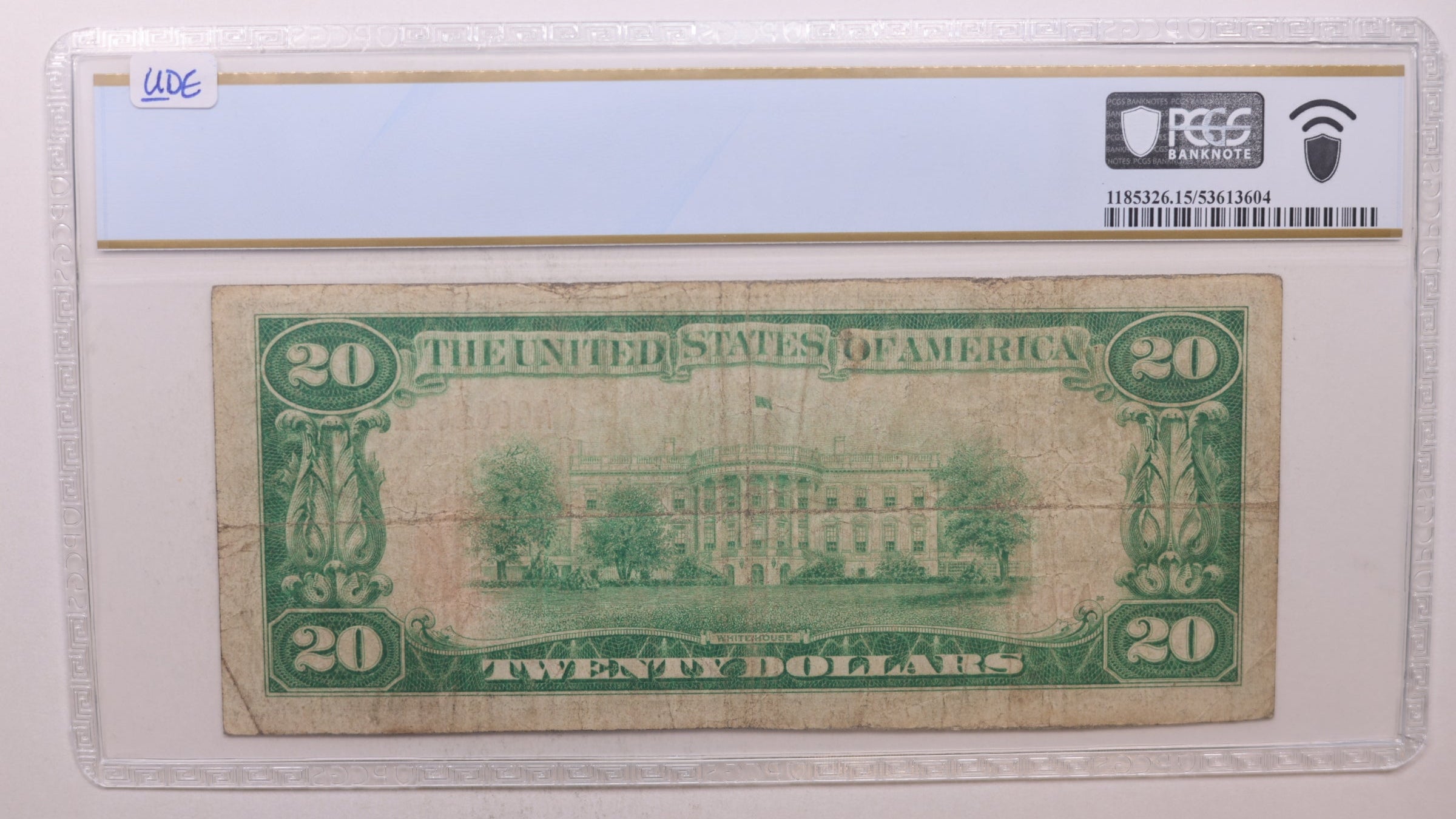 1929 $20, Towanda, KS, CH# 12935, National Bank Note, PCGS Fine-15, Store #NBN029.
