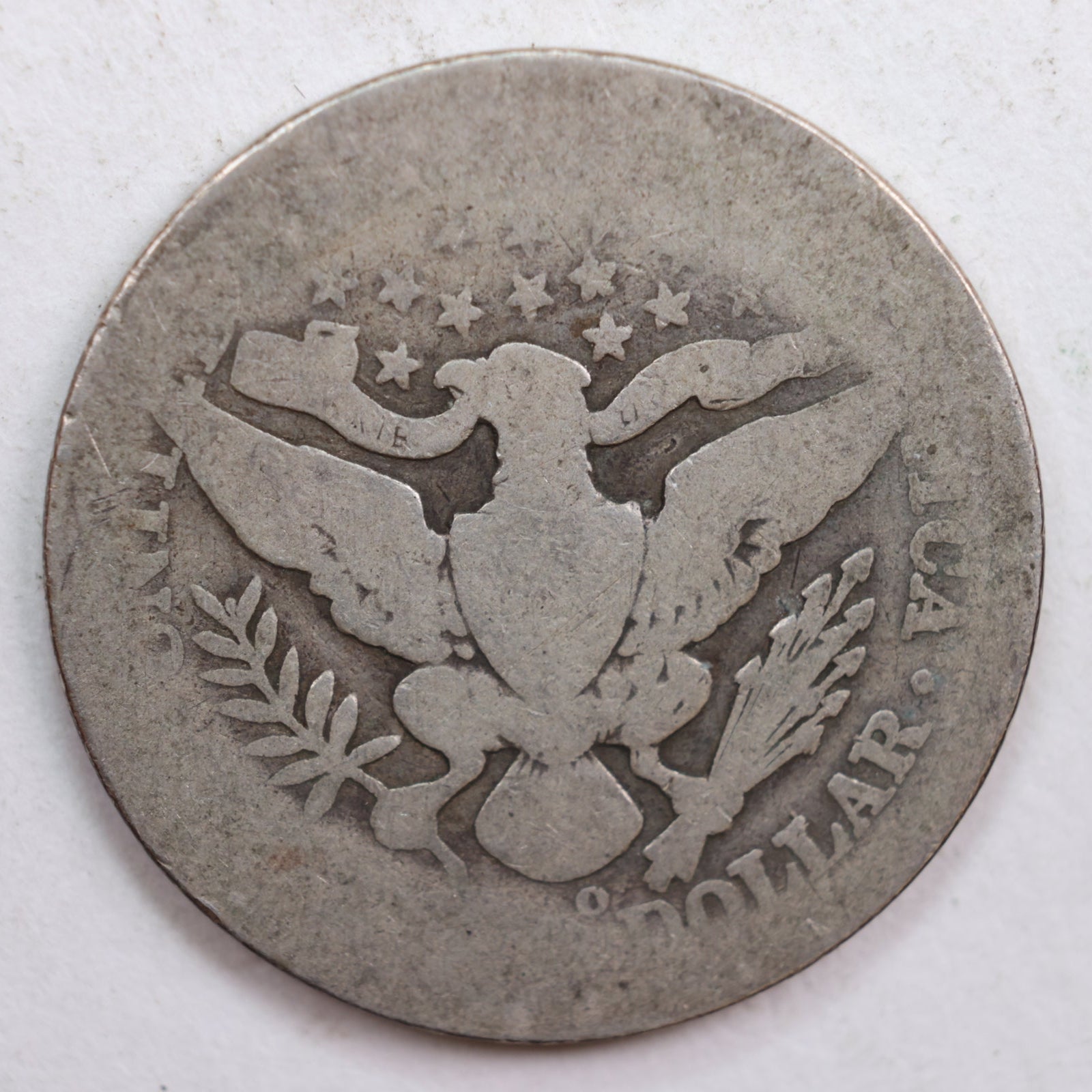1901-O Barber Quarter, Abt Good Circulated Coin, Store #QR673