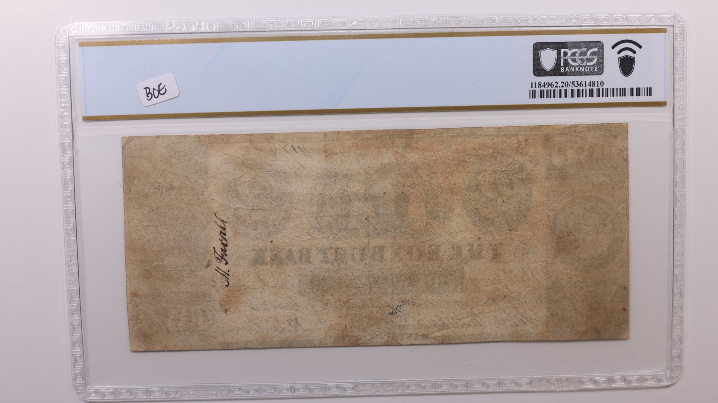 1838 $2, Roxbury, MA. Obsolete Currency, PCGS VF20, Store #GMA020.