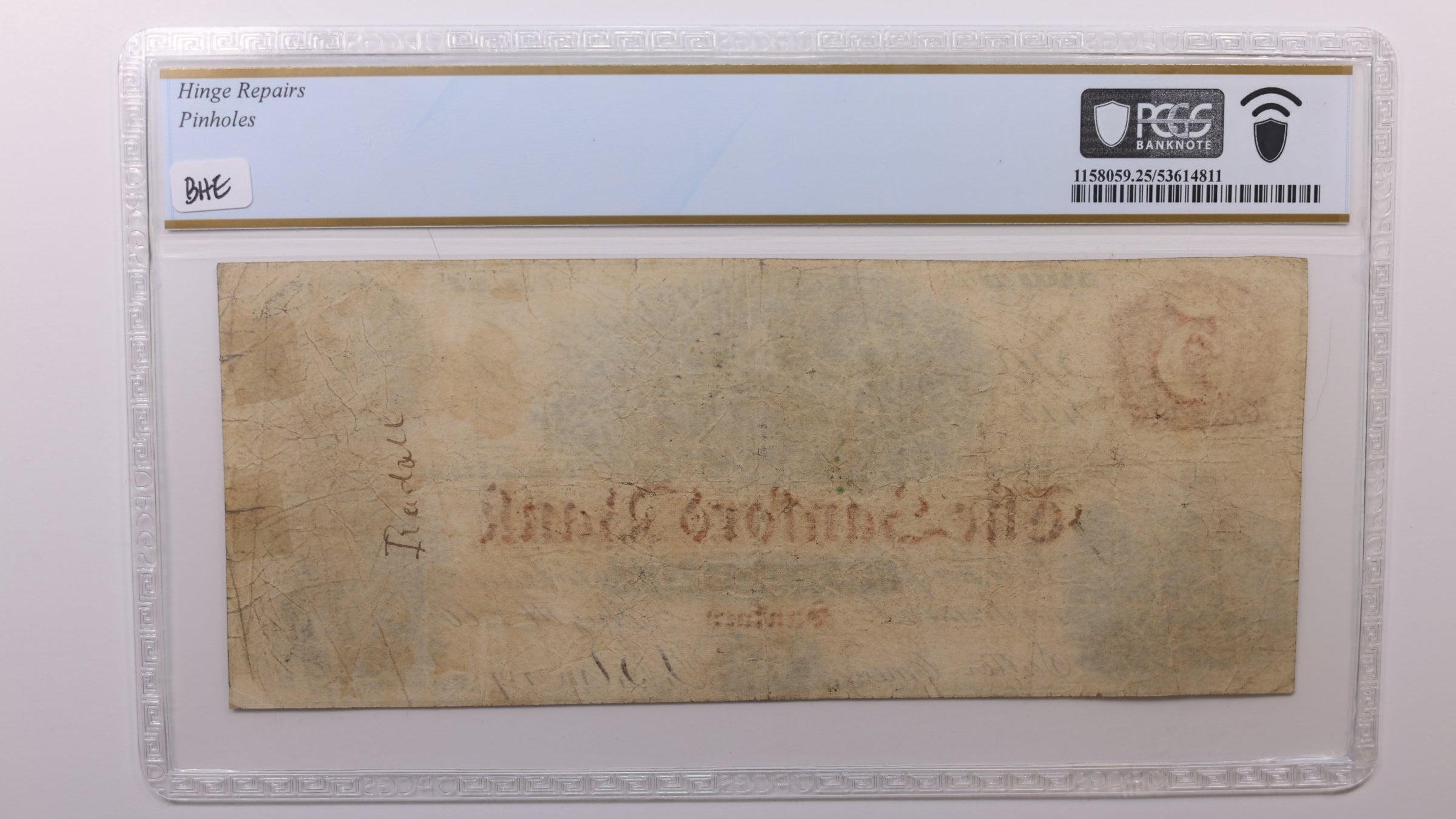 1860 $5, Sanford, Maine., Obsolete Currency., PCGS VF-25., Store #GME004.