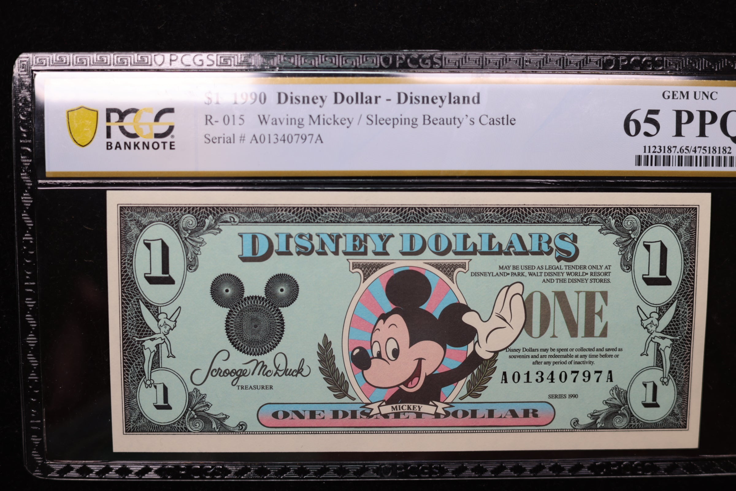 ディズニーダラーDisney Dollars セット（10.5.1)1990年A ディズニーダラーDisney Dollars セット（10.5.1)1990年A