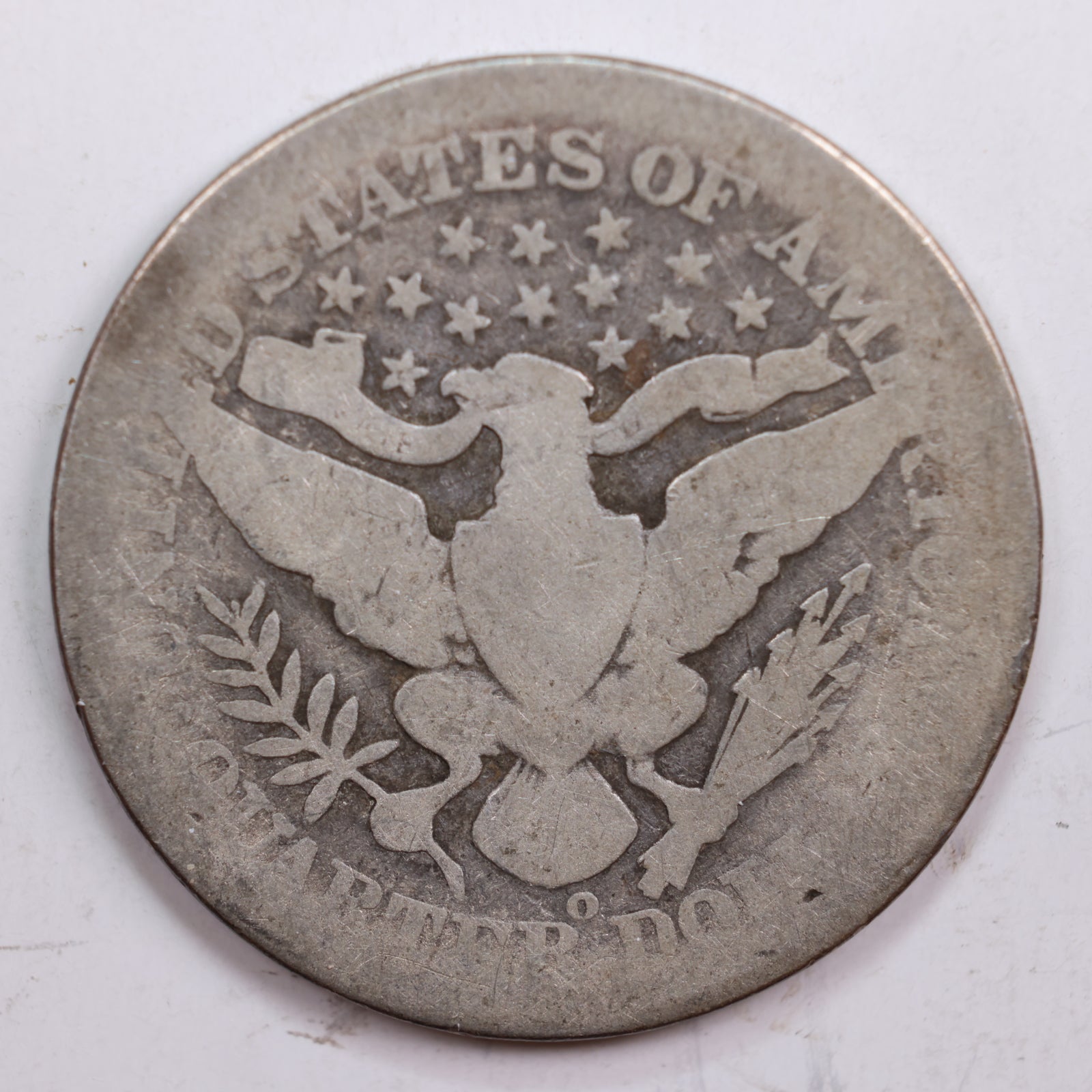 1904-O Barber Quarter, About Good Circulated Coin, Store #QR696
