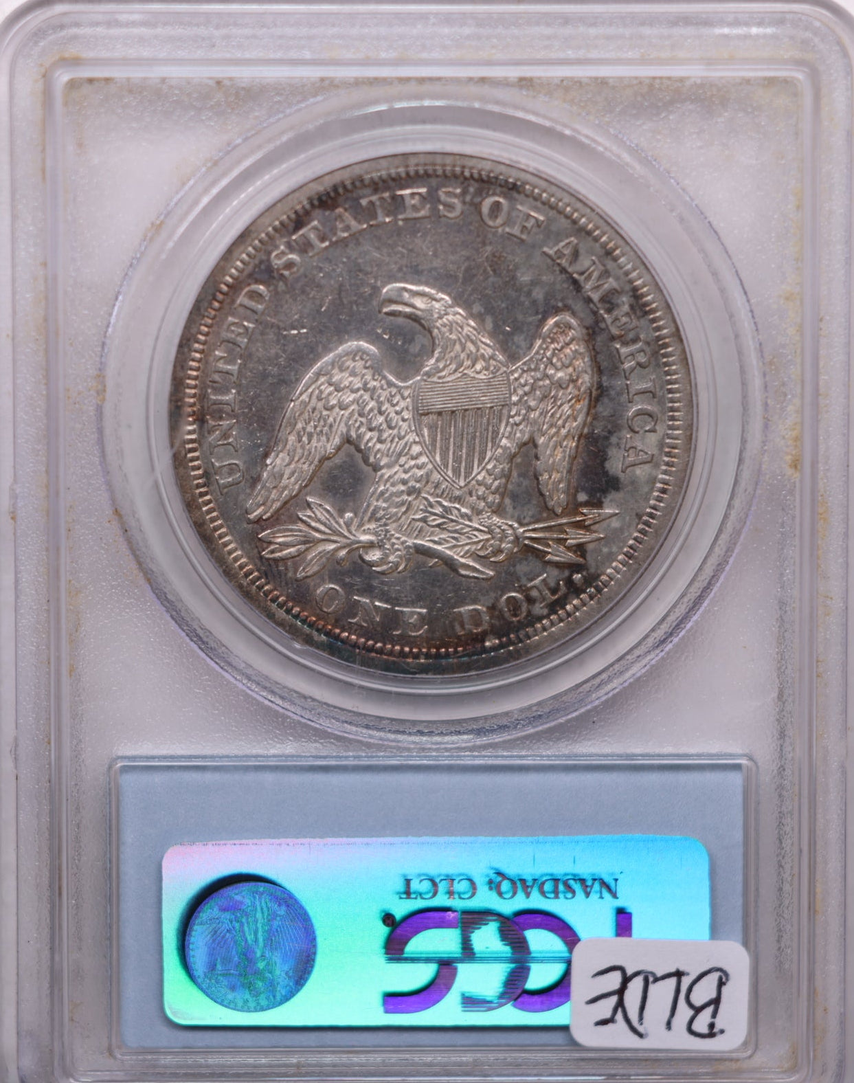 1849 Seated Liberty Silver Dollar, Circulated, PCGS AU-50, Store #GDR0298.