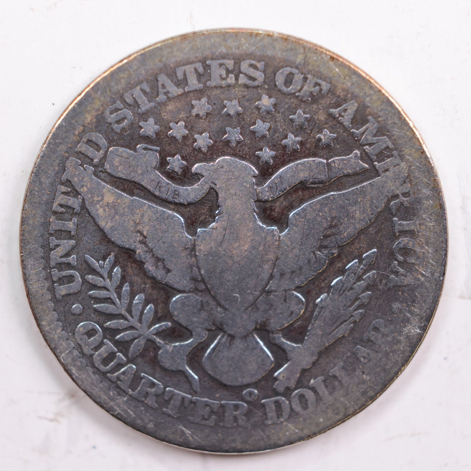 1904-O Barber Quarter, Good Circulated Coin, details, Store #QR699