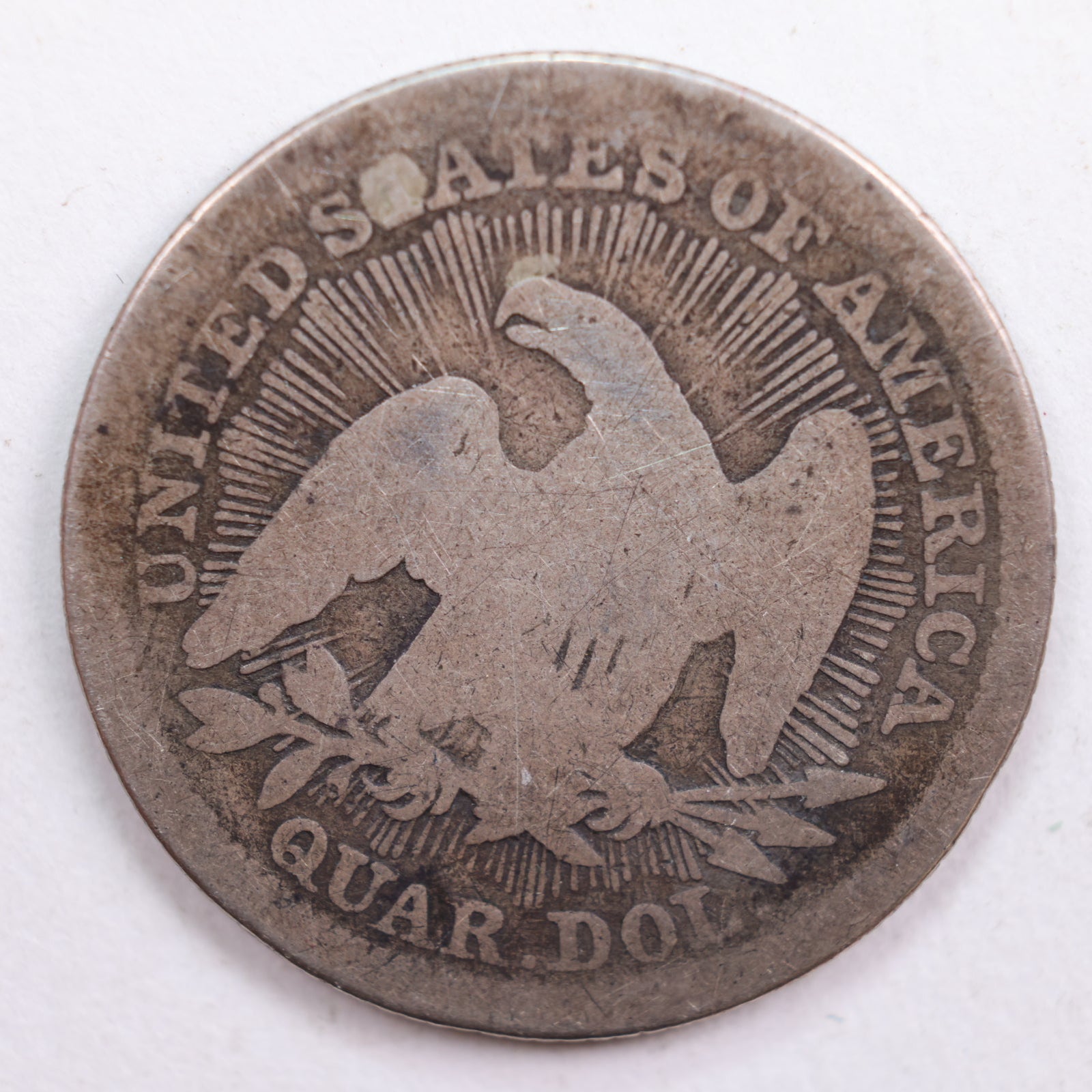 1853 Seated Liberty Quarter, Very Good Circulated Coin, Store #QR729