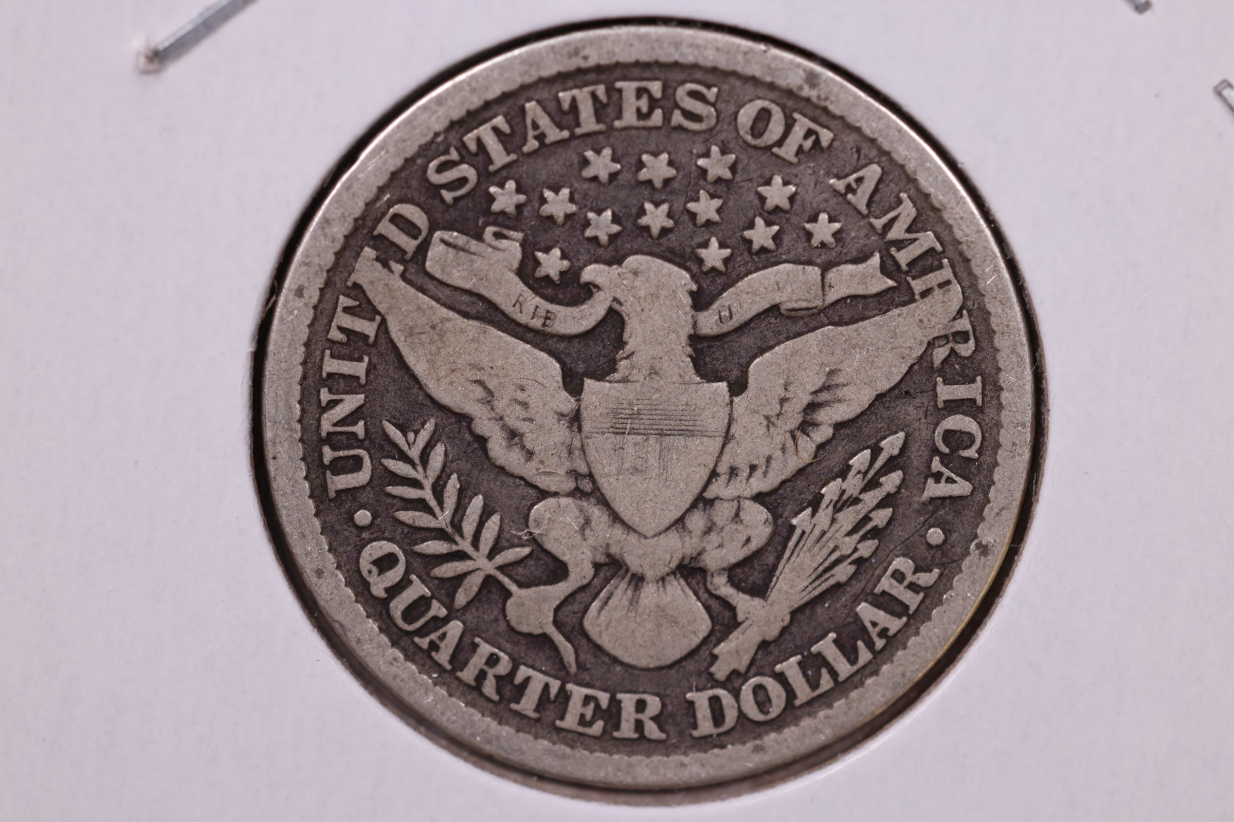 1892 Barber Silver Quarter., Very Good Circulated Coin., Store#1004