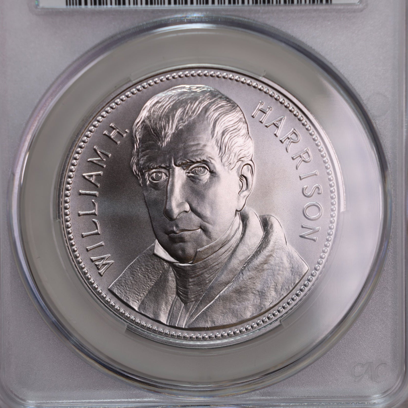2021 William H. Harrison, "1841", U.S. Mint Silver Medal, CAC MS70, Store GMC124