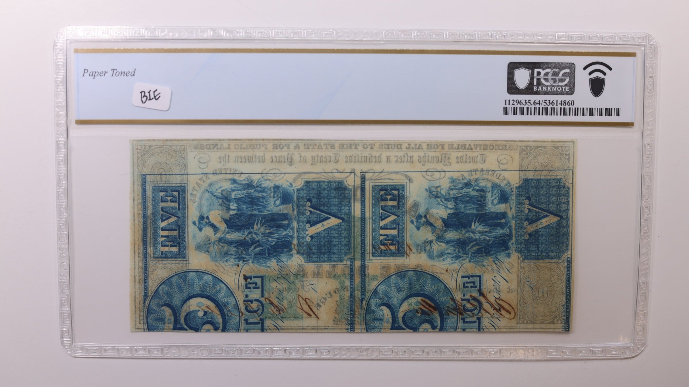 1862 $1, Baton Rouge, Louisiana. Obsolete Currency. PCGS CU64, Store #GLA001