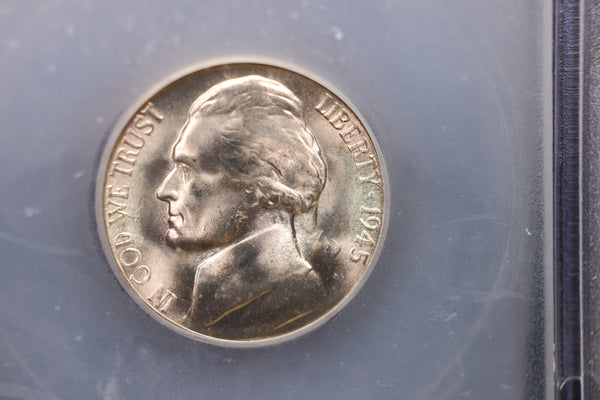 1945-S Jefferson Silver Nickel. ICG Certified,. Store Sale #S015015