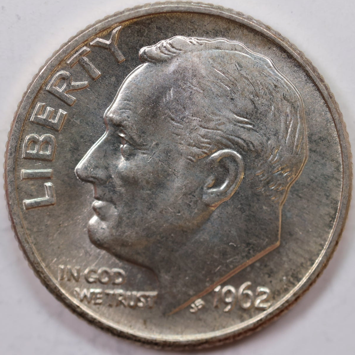 1962-D Roosevelt Silver Dime, Mint State Uncirculated Coin, Store #DE0543