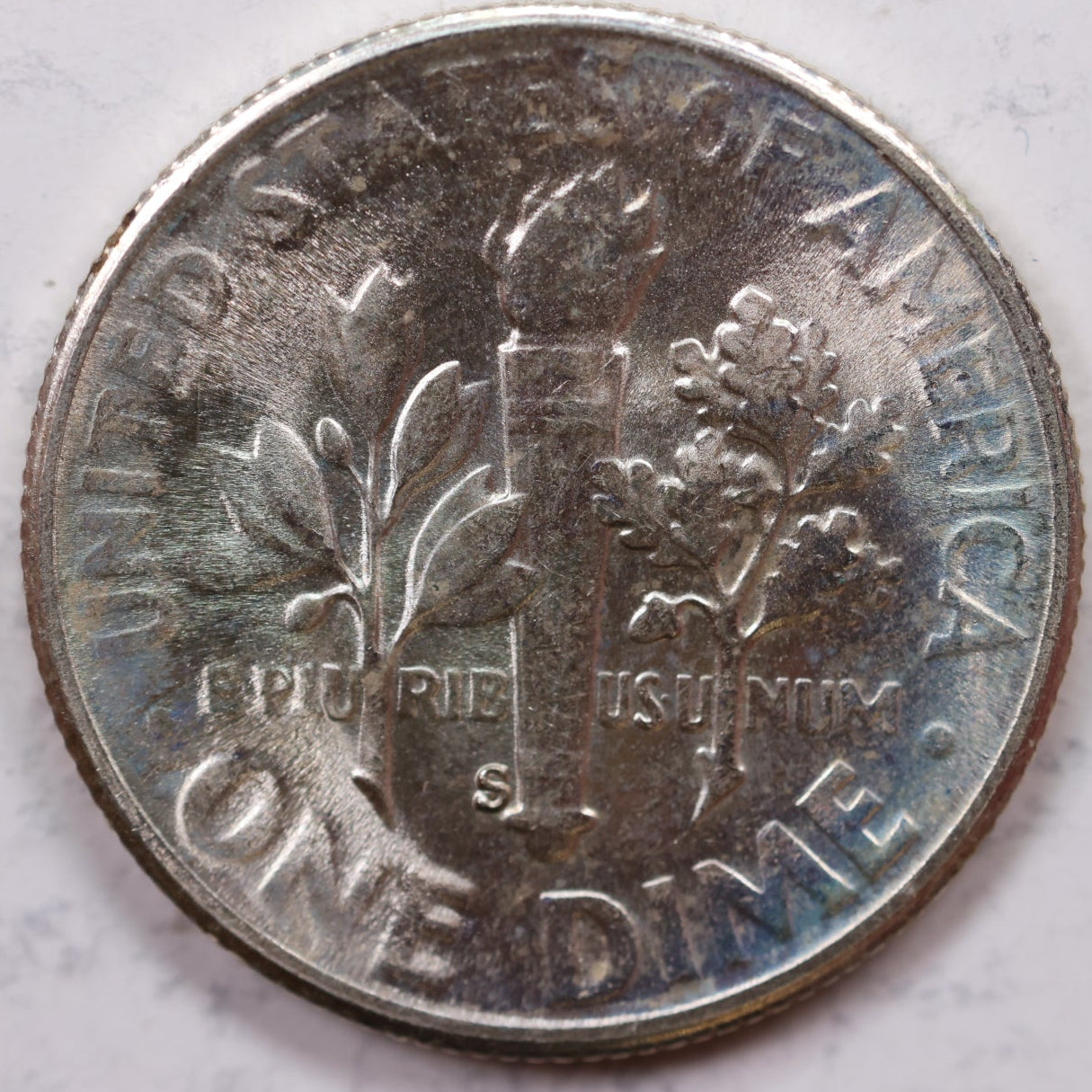 1954-S Roosevelt Silver Dime, Mint State Uncirculated Coin, Store #DE0534