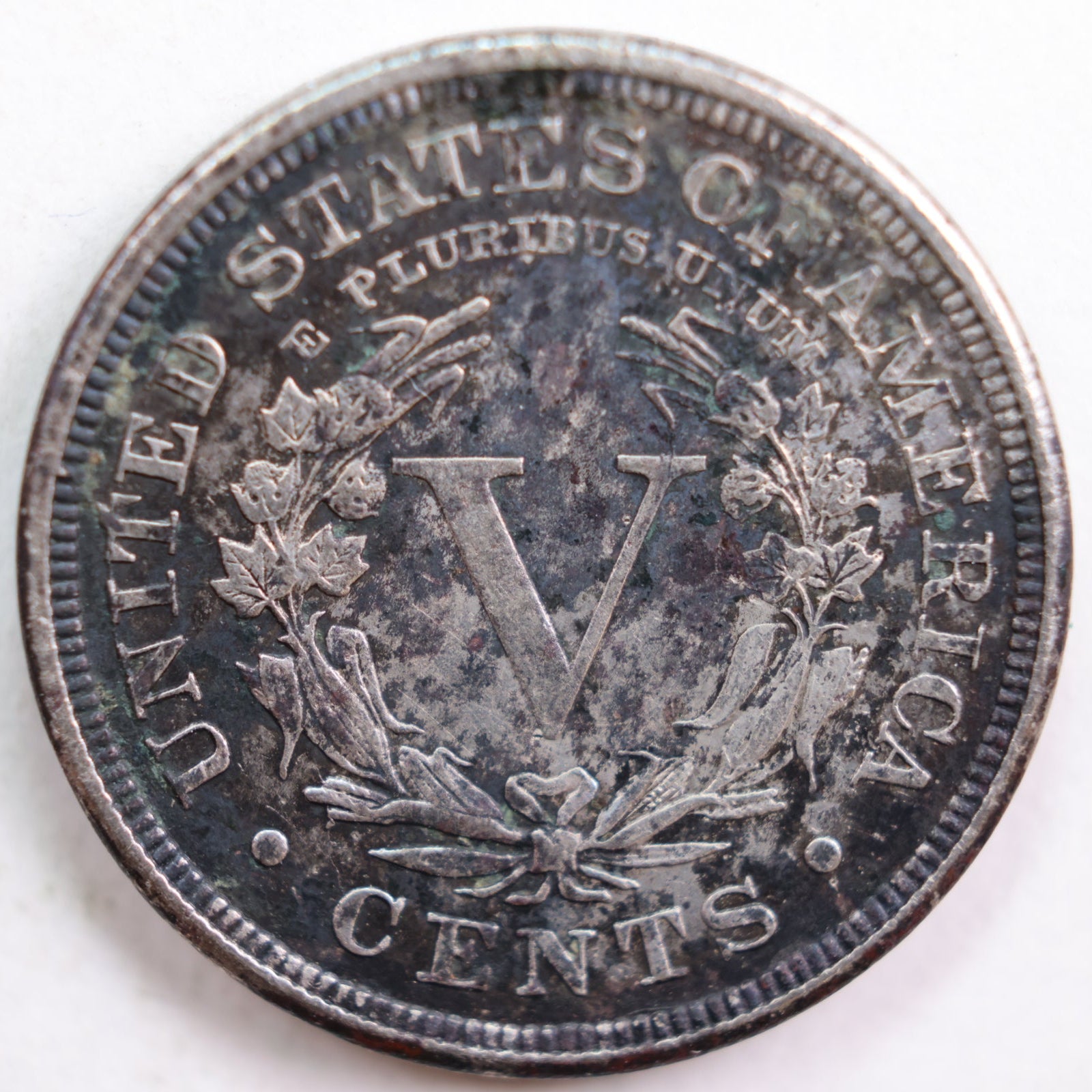 1884 Liberty Nickel, About Uncirculated Detailed Coin, Store #NL608