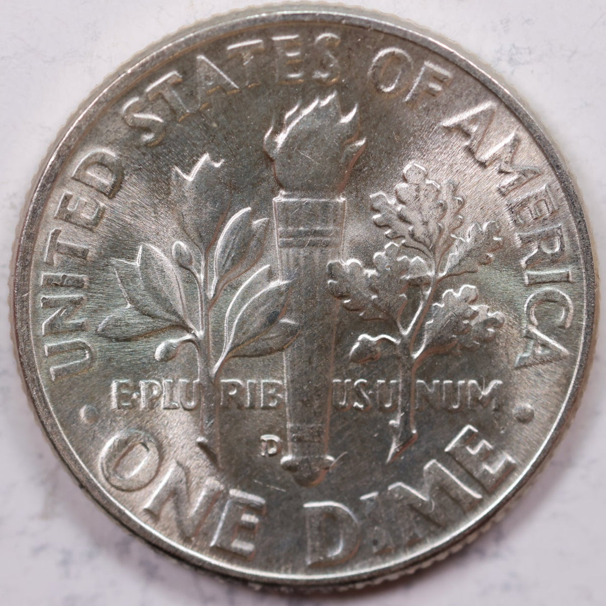 1948-D Roosevelt Dime, Mint State Uncirculated Coin, Store #DE0528