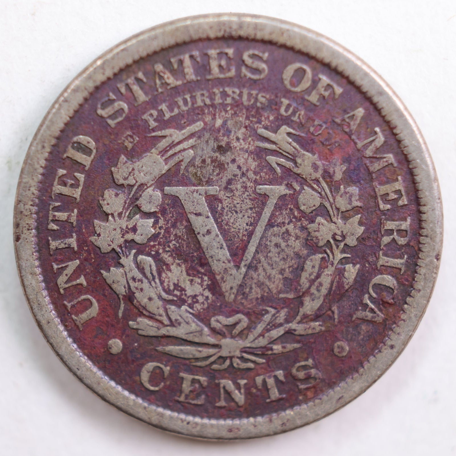 1897 Liberty Nickel, Fine Plus Circulated Coin, details, Store #NL616