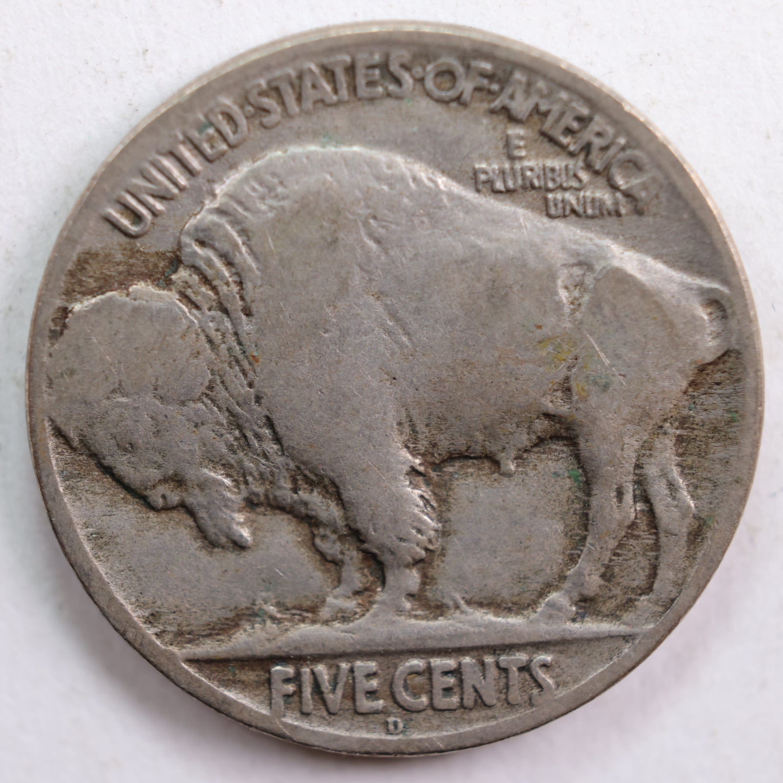 1919-D Buffalo Nickel, Very Good Circulated Coin, Readable Date, Store #NL622