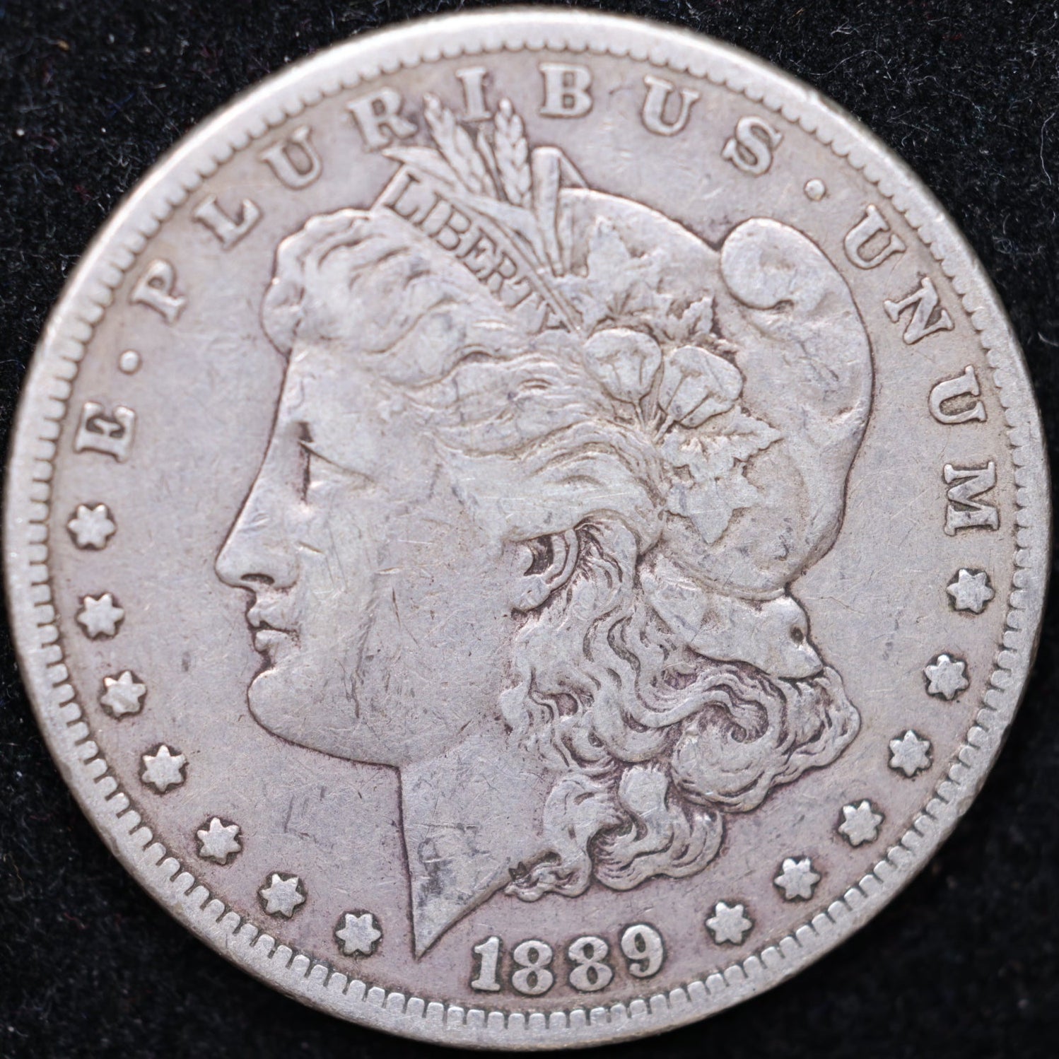 1889-CC Morgan Silver Dollar, Very Fine Circulated Coin, Store #DR0331