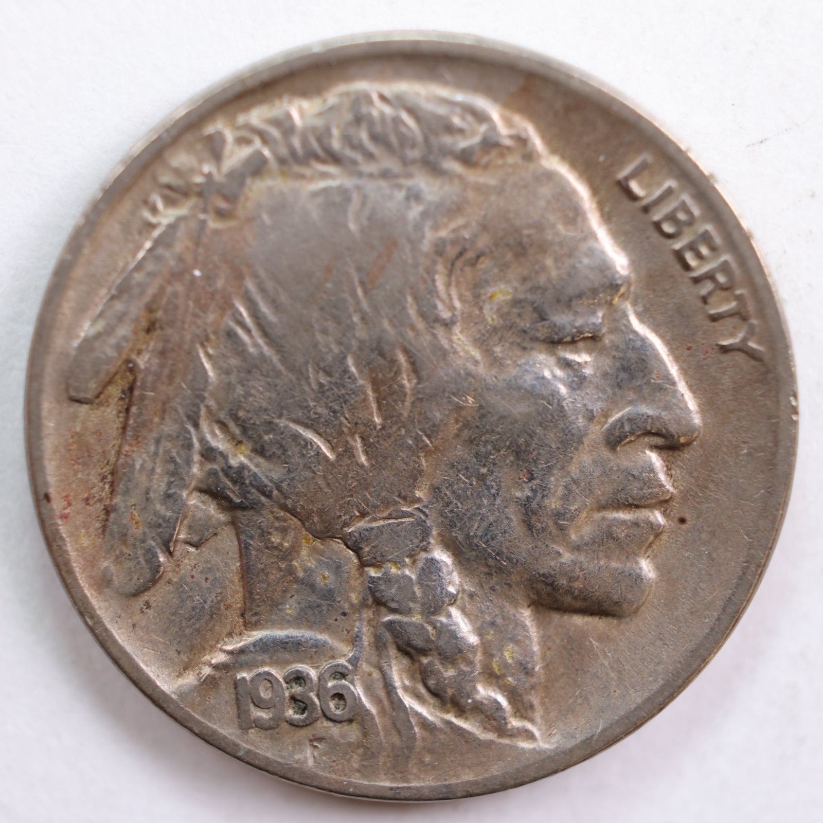 1936-D Buffalo Nickel, Extra Fine+ Circulated Coin, Store #NL627