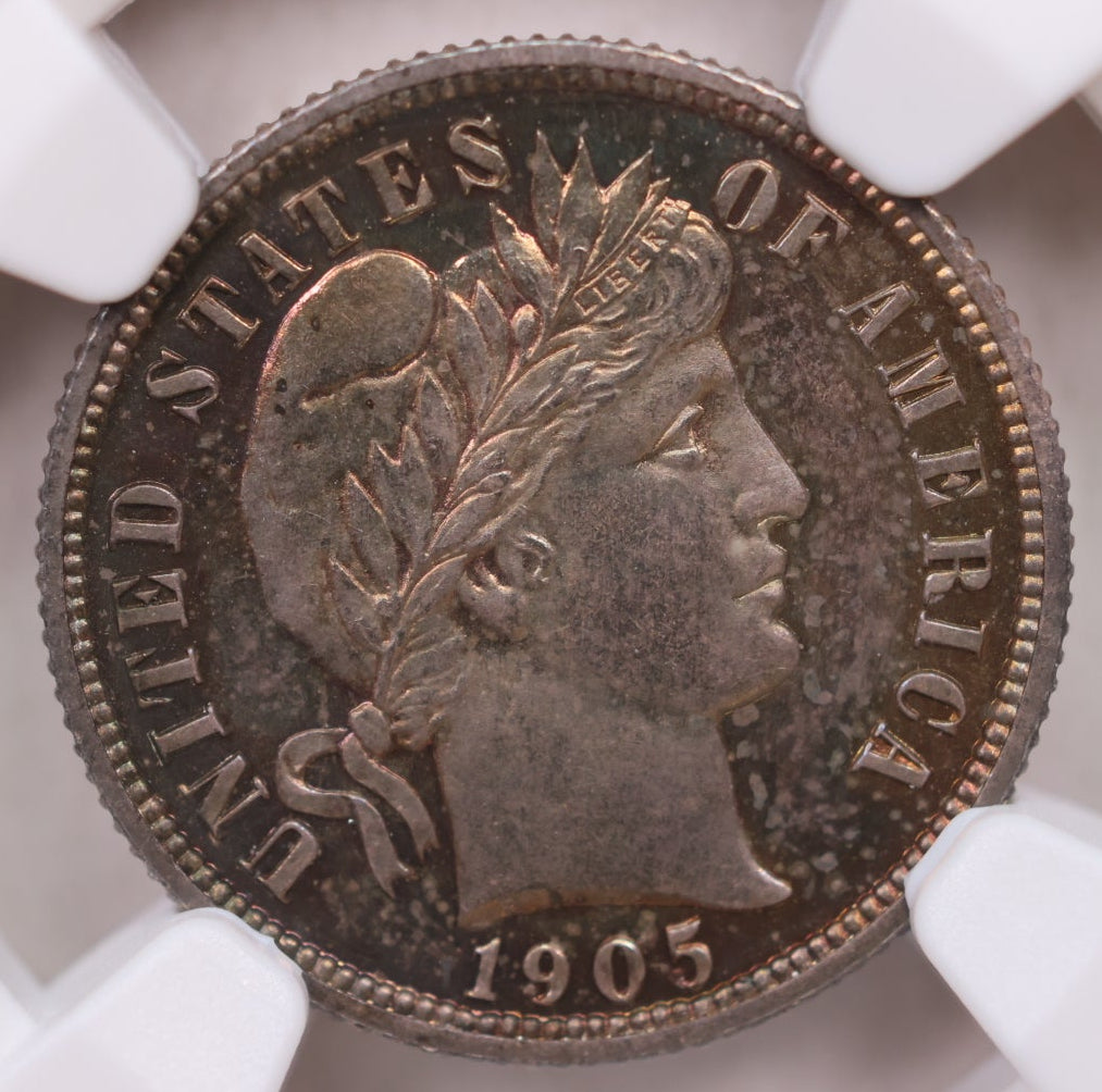 1905 Barber Silver Dime, 'Proof Strike', NGC PF-66+, Store Sale #GDE038.