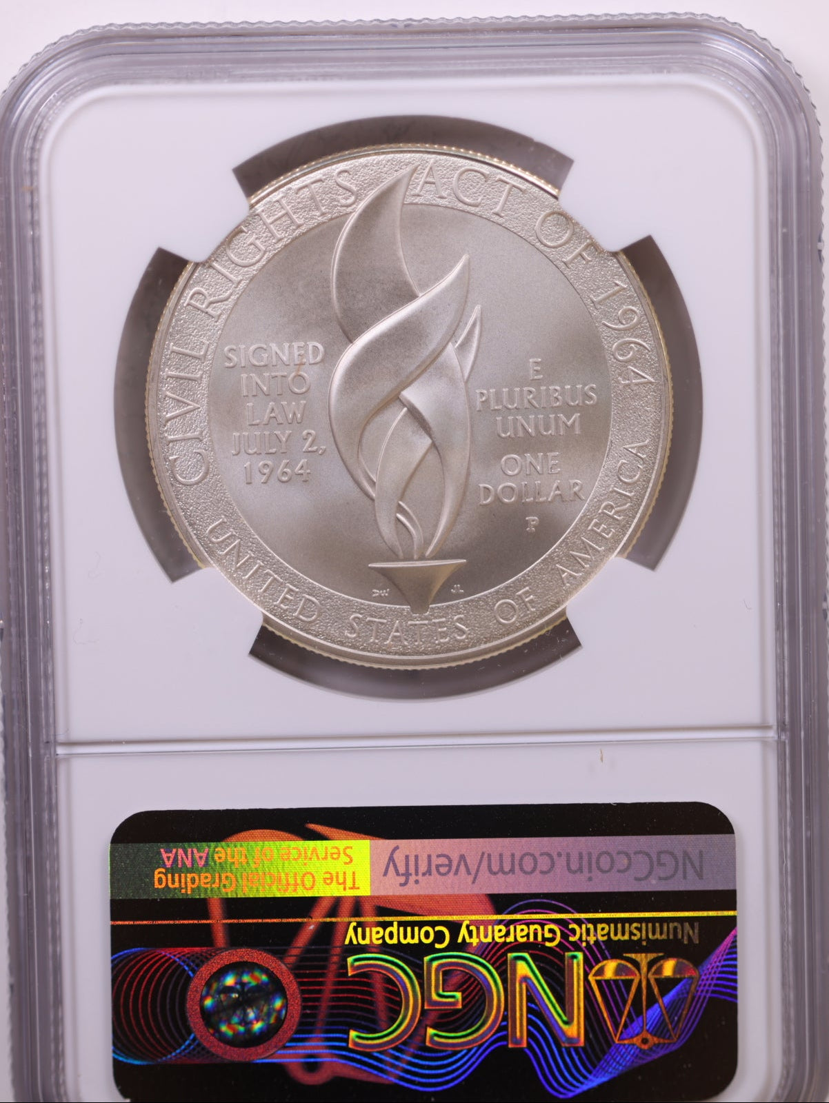 2014-P $1 Civil Rights Act of 1964, NGC MS 69, Store #GMC310