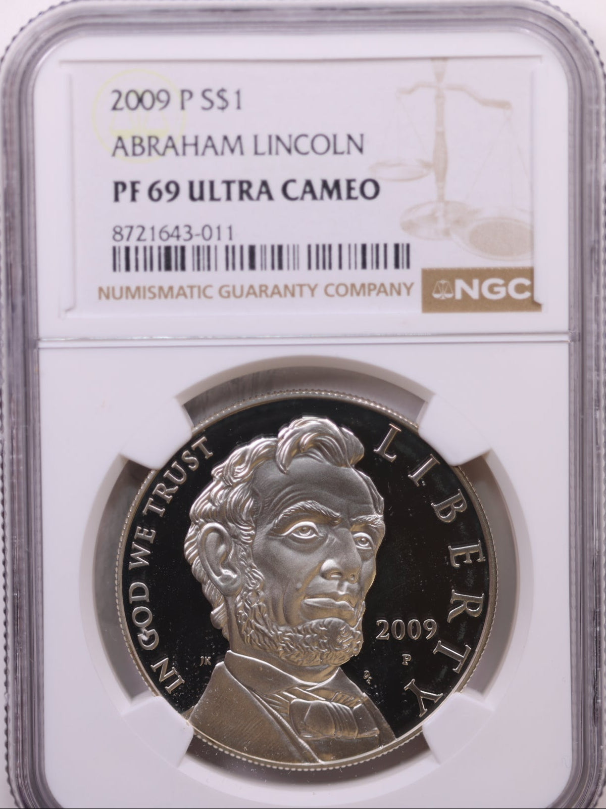 2009-P $1 Abraham Lincoln, NGC PF 69 Ultra Cameo, Store #GMC311