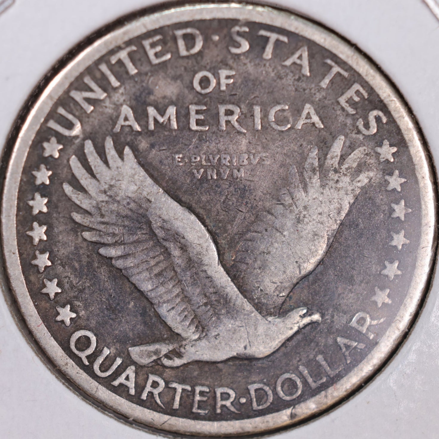 1917-S Standing Liberty Silver Quarter, T-1, Very Fine Circulated Coin, Store #QR0022