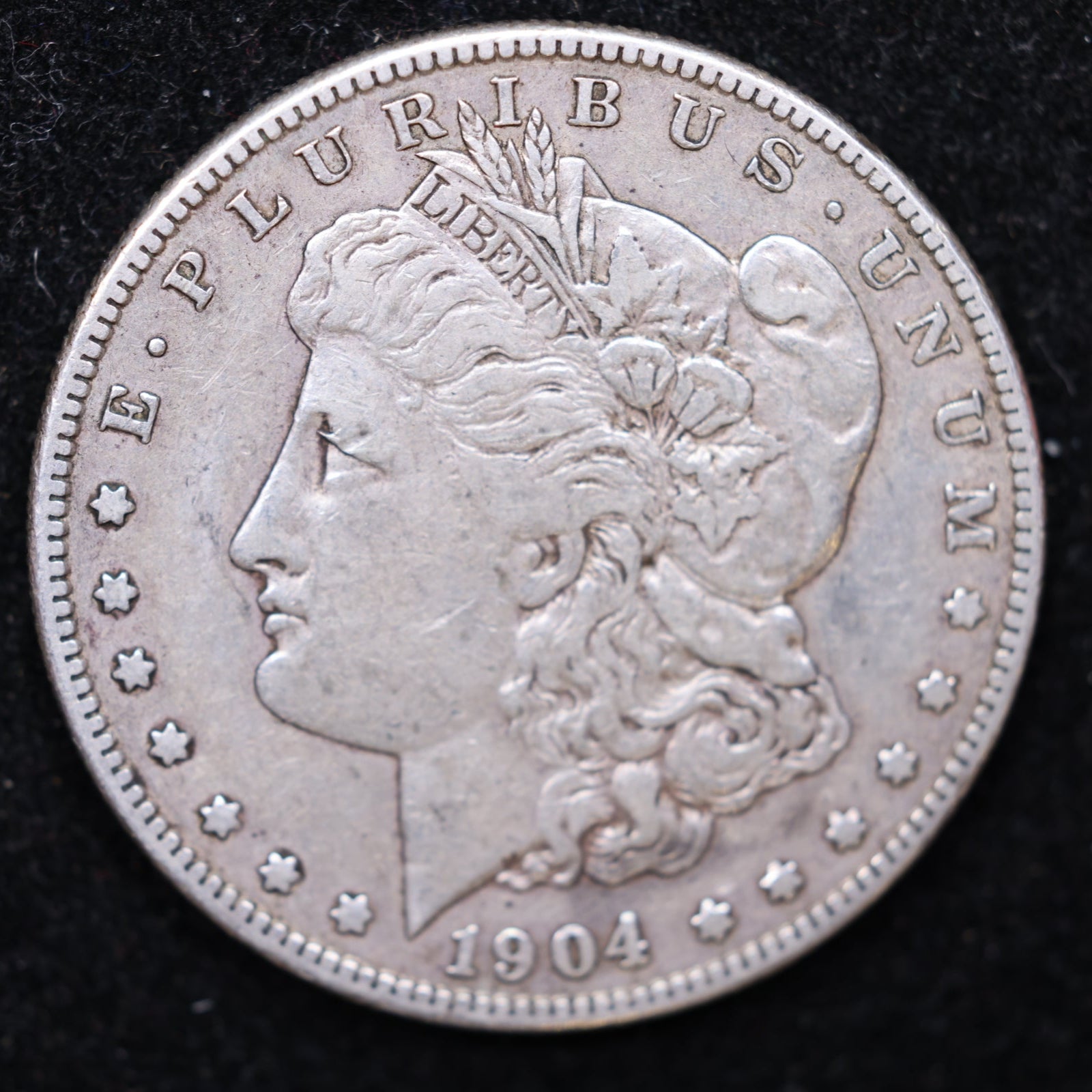 1904-S Morgan Dollar, Very Fine+ Circulated Coin, Sale #DR0966