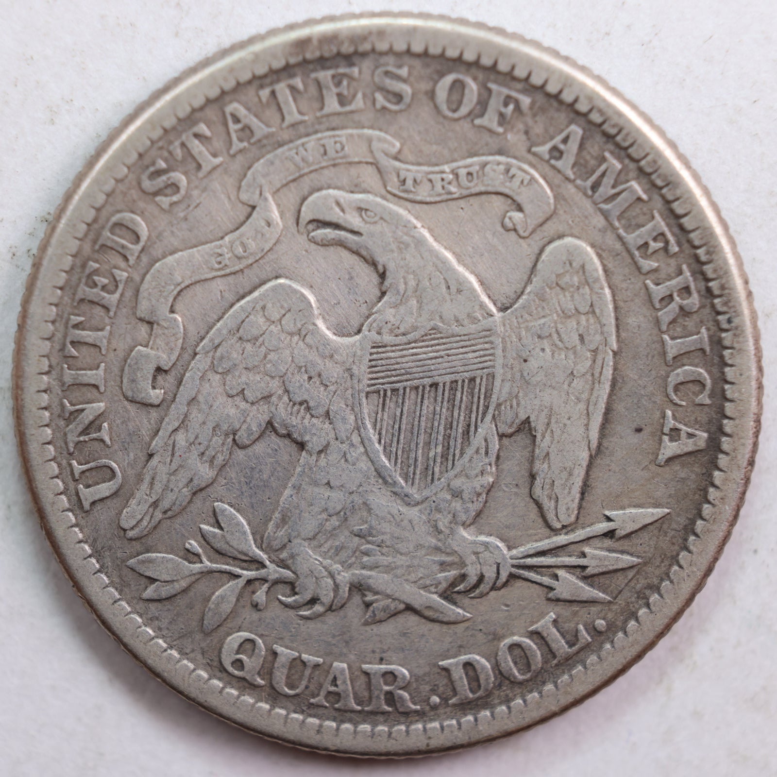 1876 Seated Liberty Quarter, Extra Fine+ Circulated Coin, Store #QR742