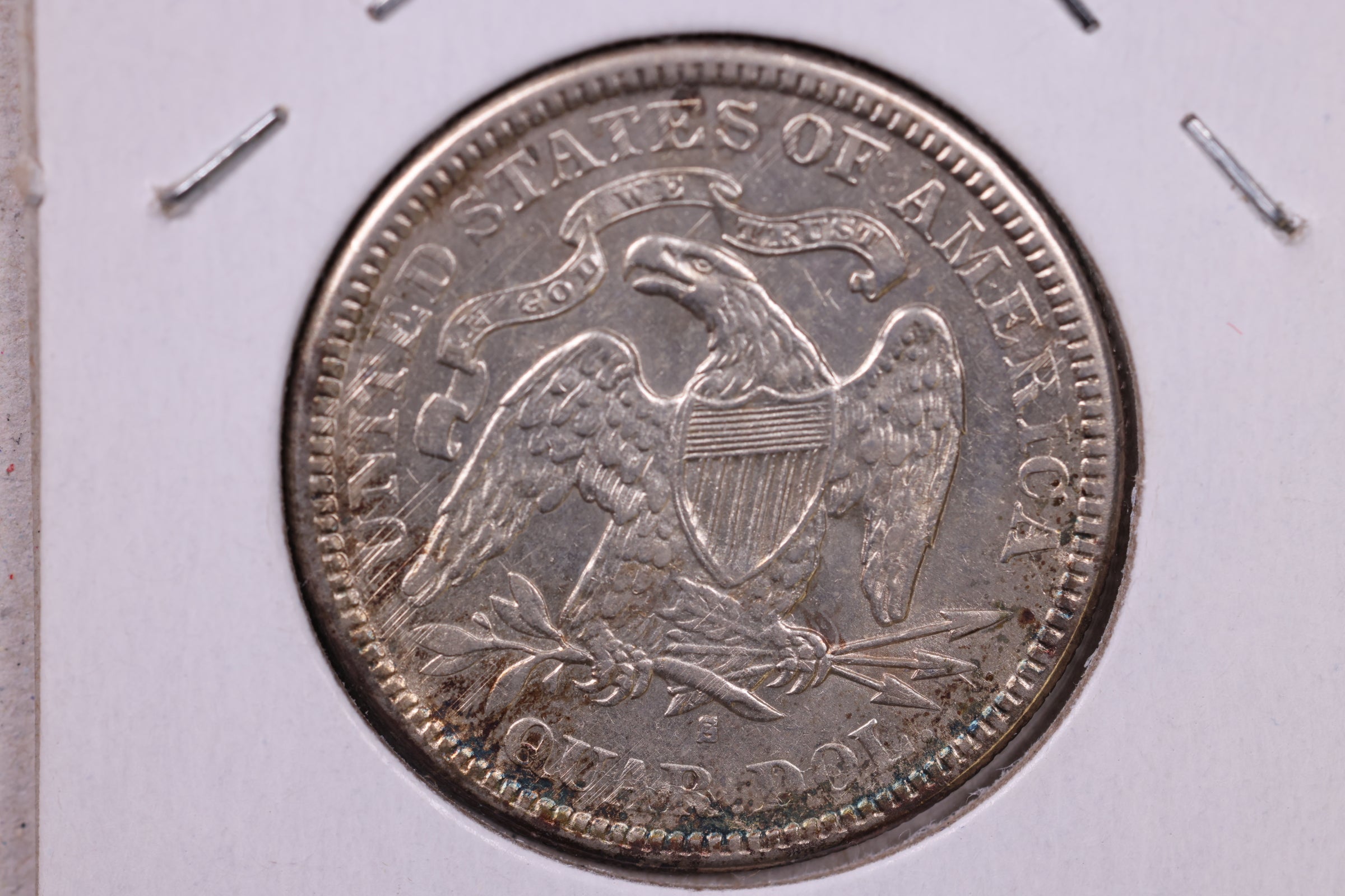 1876-S Seated Liberty Quarter, Mint State., Uncirculated Coin., Store #QR1380.