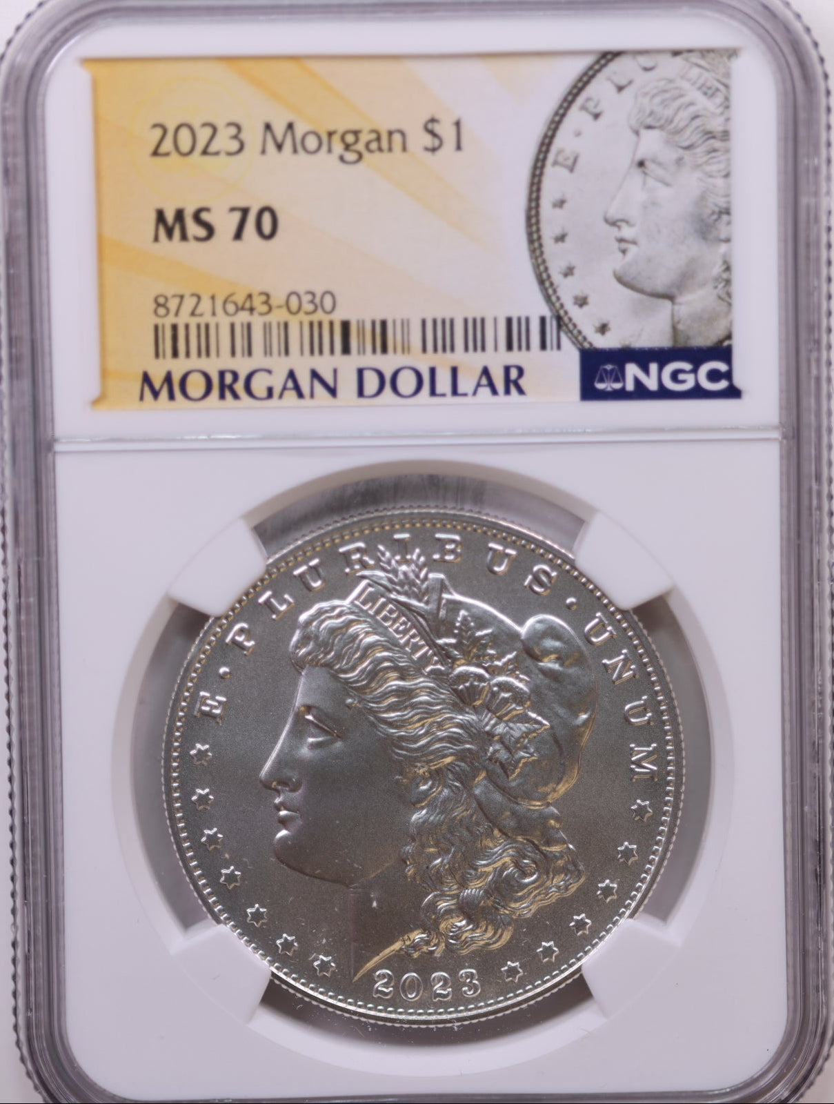2023 $1 Morgan, NGC MS 70, Store #GMC330
