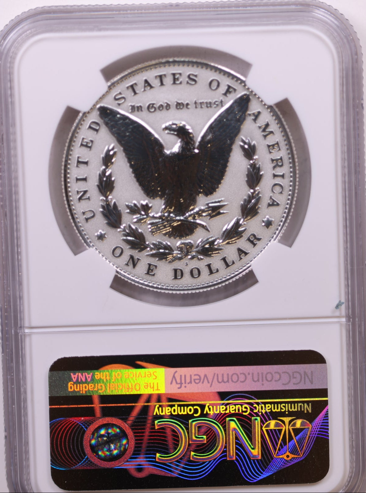2023-S $1 Morgan, NGC Reverse PF 70, Store #GMC335