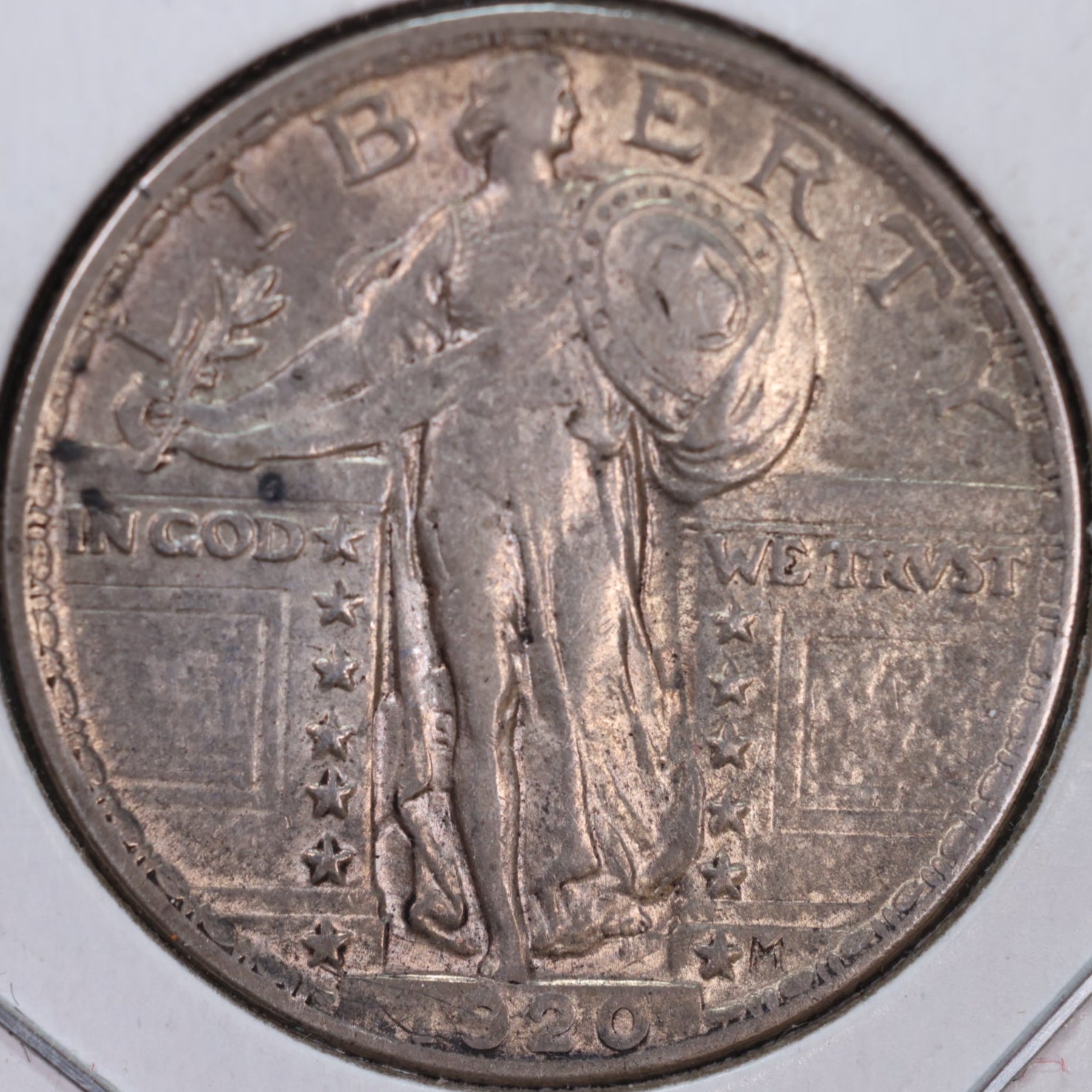 1920 Standing Liberty Silver Quarter, Extra Fine+ Circulated Coin, Store #QR0048