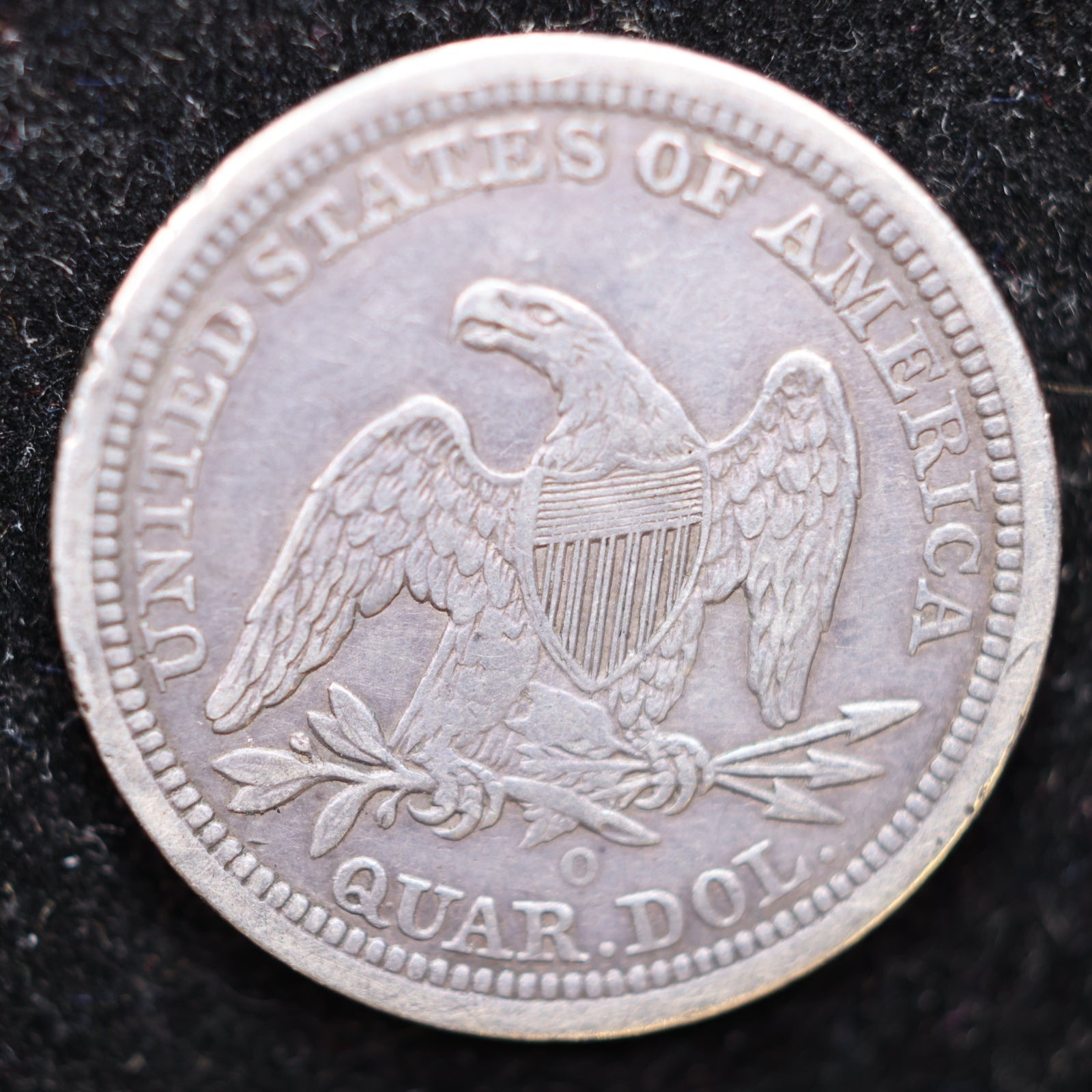 1841-O Seated Liberty Quarter., Circulated Coin. Large Affordable Sale #QR1439