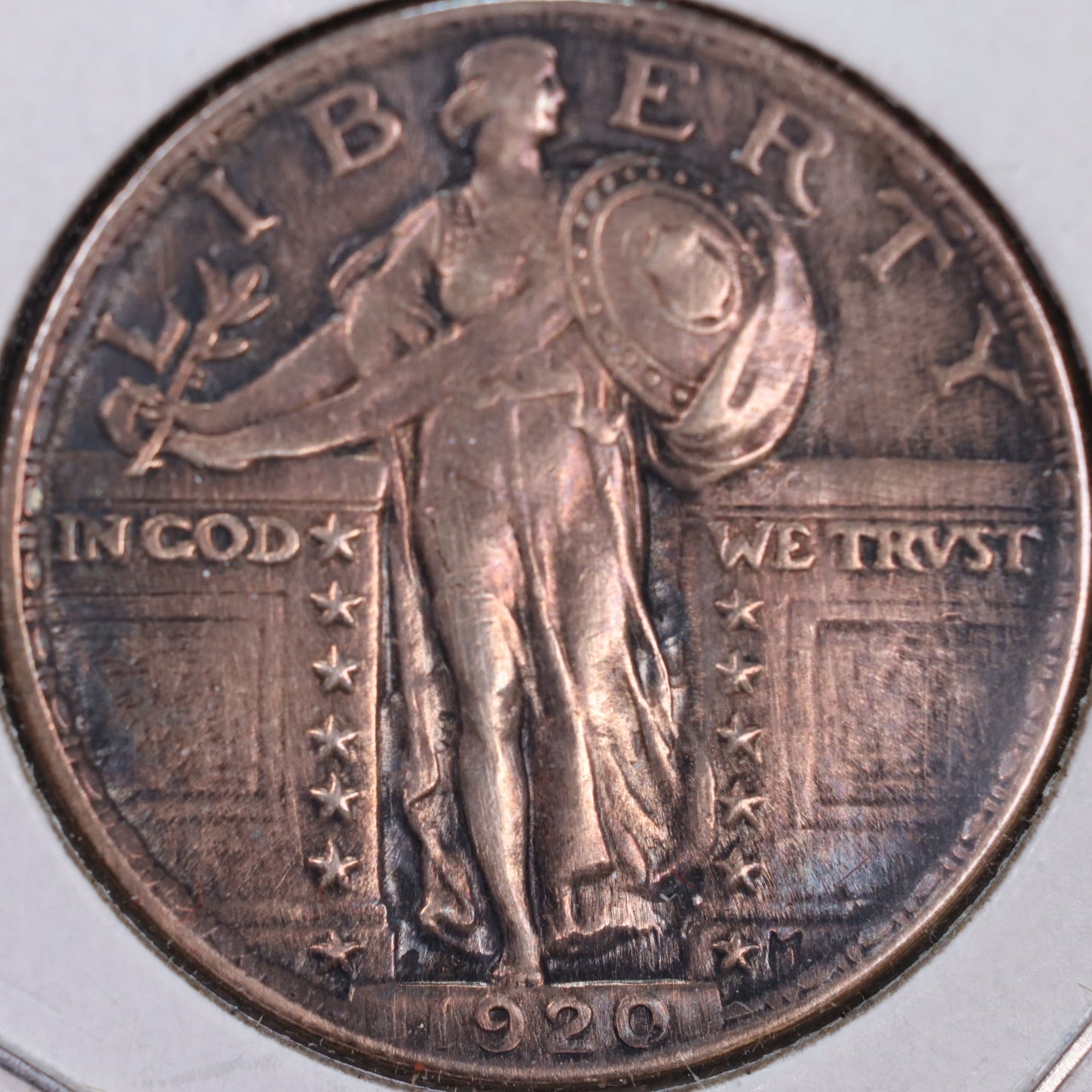 1920 Standing Liberty Silver Quarter, About Uncirculated Coin, Store #QR0050