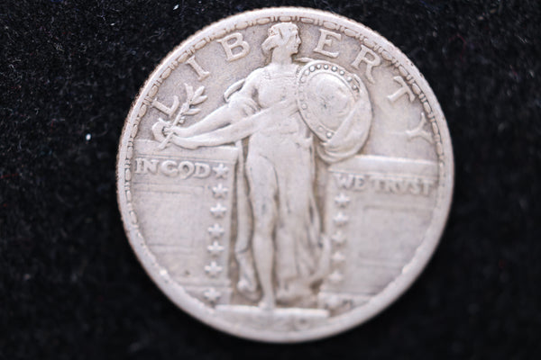 1920 Standing Liberty Quarter., Circulated Coin. Large Affordable Sale #02133