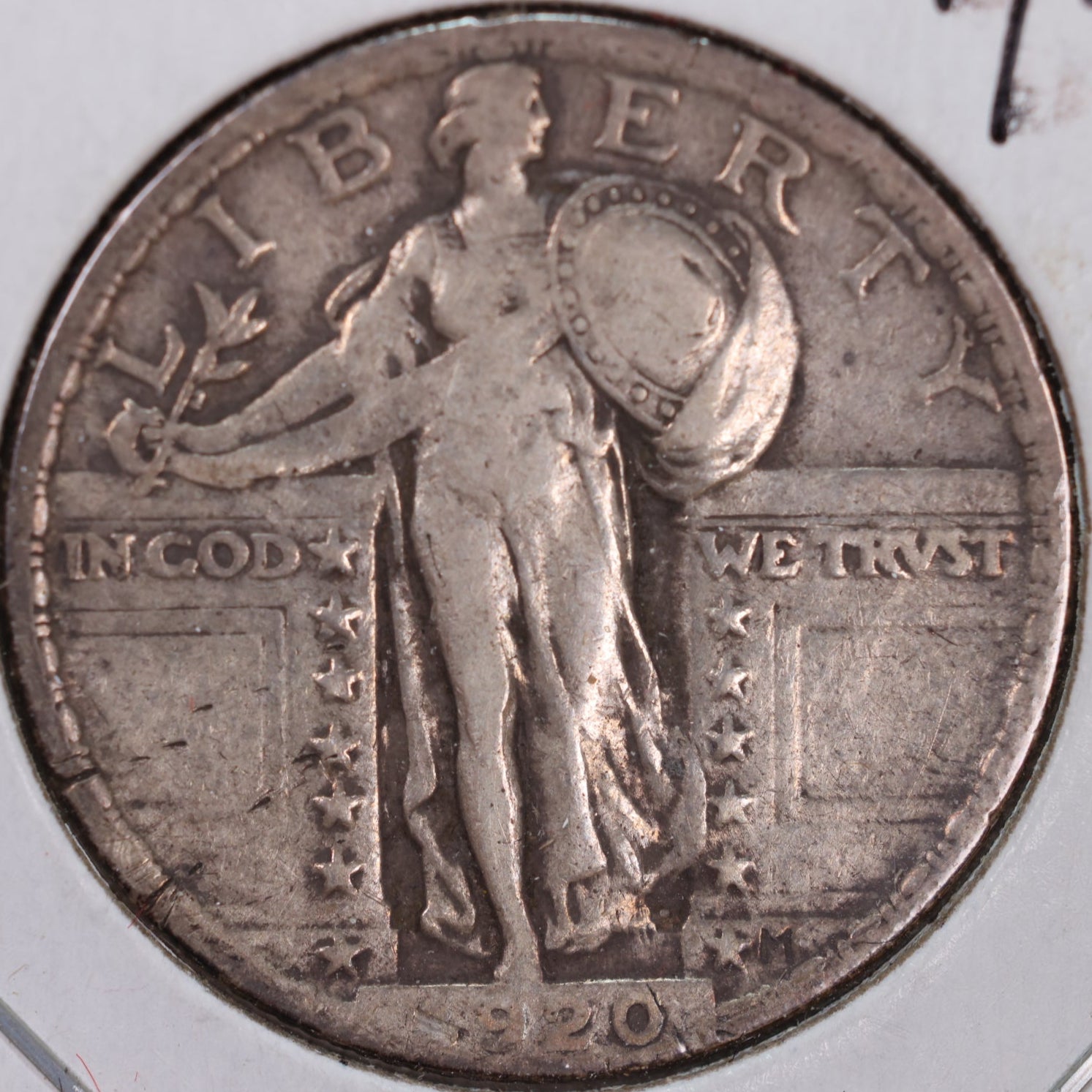 1920 Standing Liberty Silver Quarter, Very Fine Circulated Coin, Store #QR0055