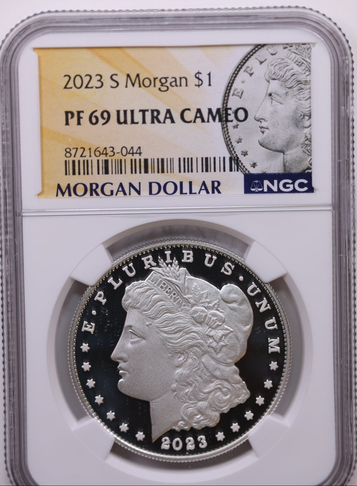 2023-S $1 Morgan, NGC PF 69 Ultra Cameo, Store #GMC344