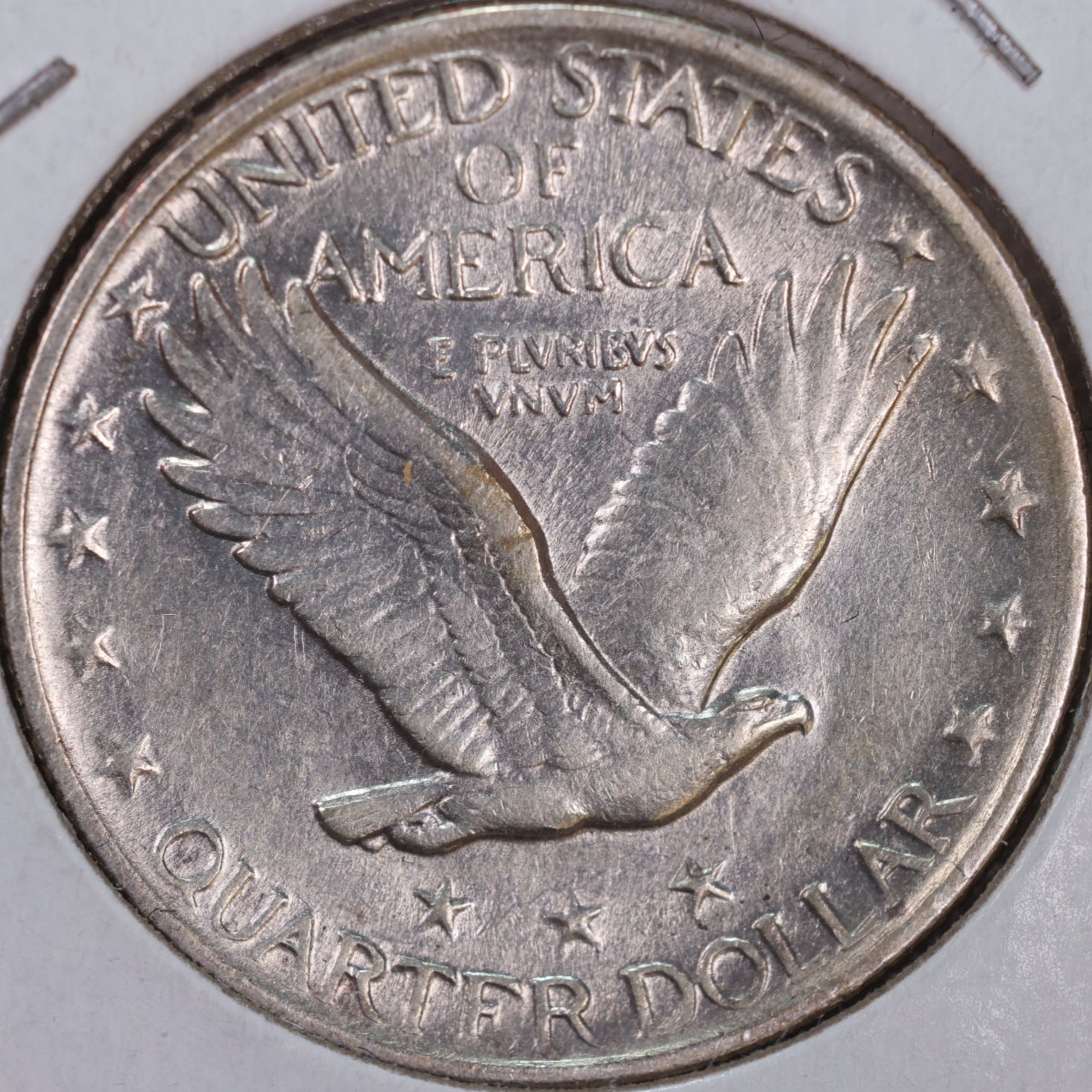 1921 Standing Liberty Silver Quarter, About Uncirculated Coin, Store #QR0066