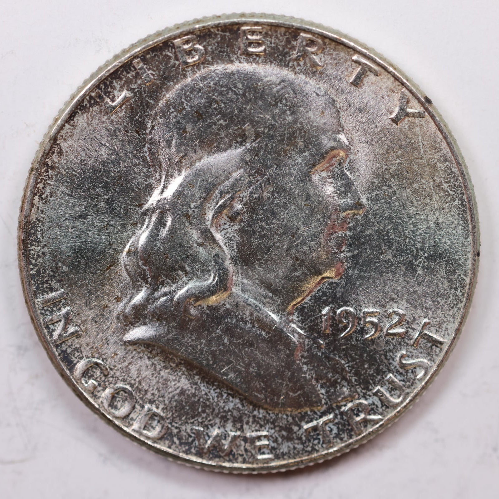 1952 Franklin Half Dollar, Mint State Uncirculated Coin, Store #HR1180