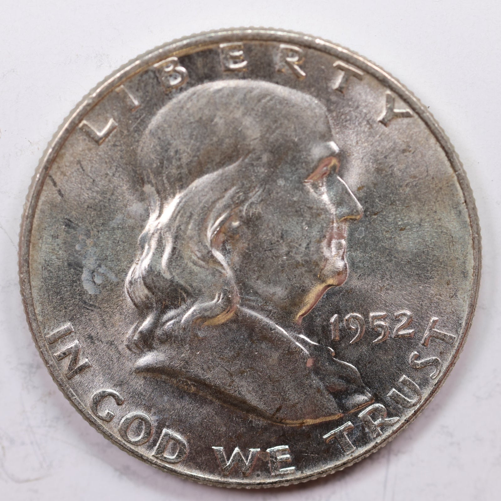 1952-D Franklin Half Dollar, Mint State Uncirculated Coin, Store #HR1181