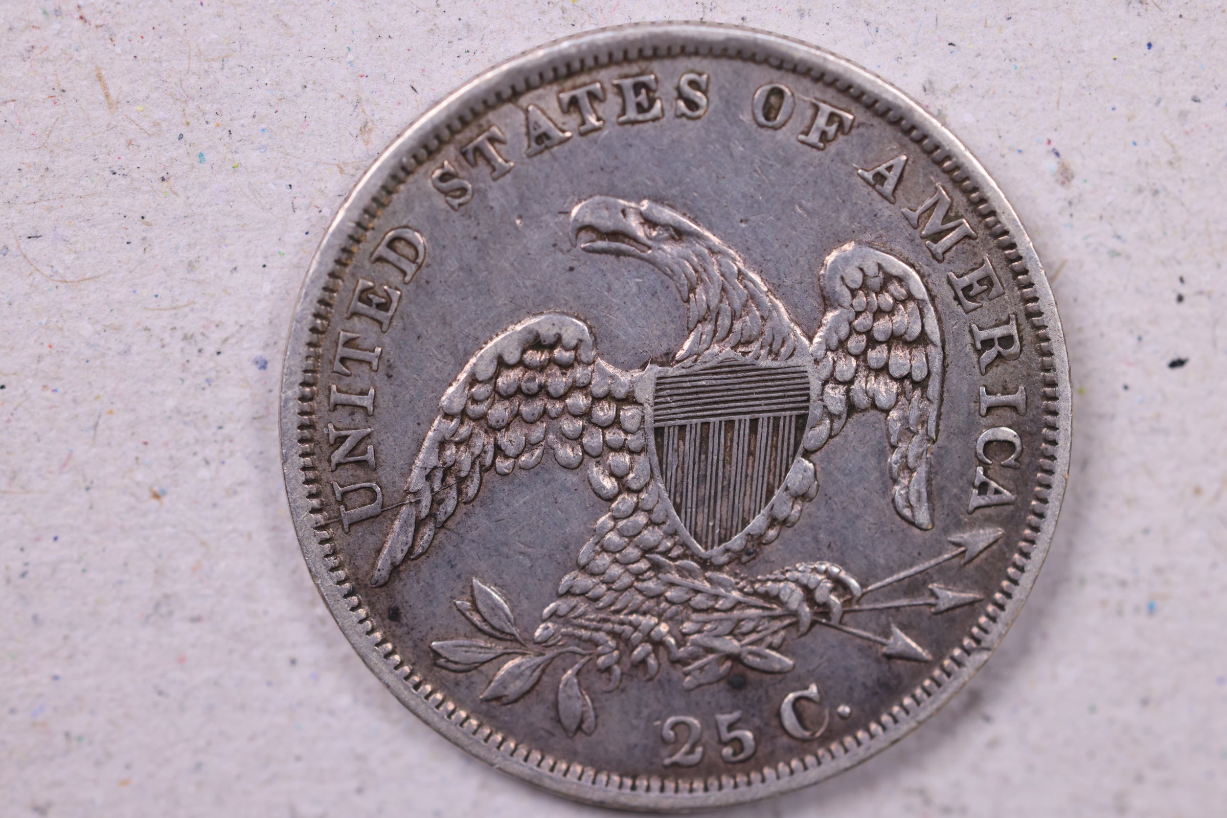 1835 Capped Bust Quarter., Extra Fine Circulated Coin., Store#1133