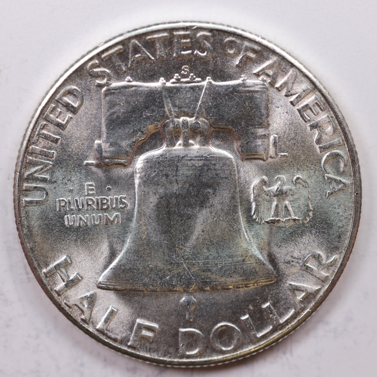 1953-S Franklin Half Dollar, Mint State Uncirculated Coin, Store #HR1185