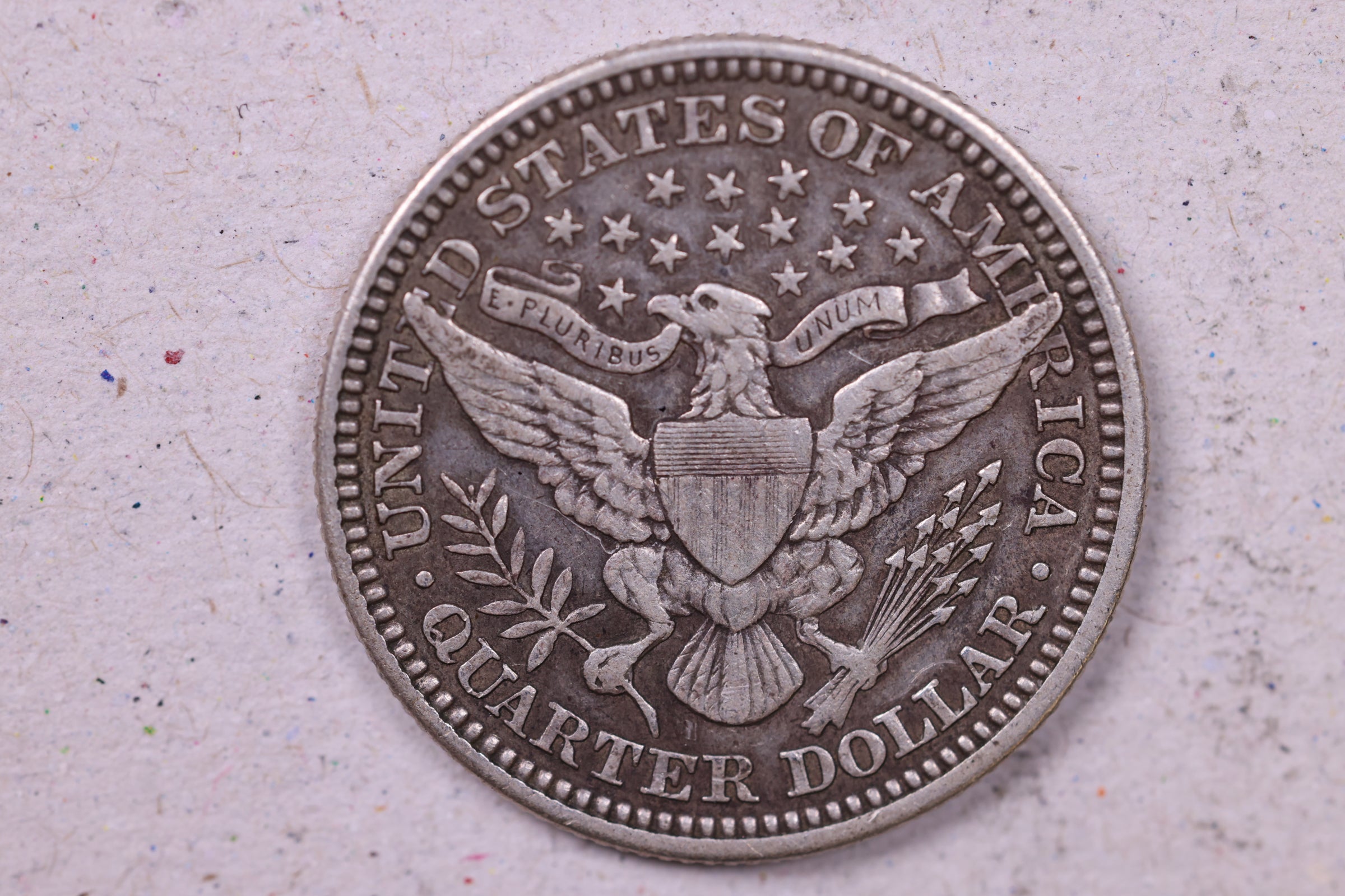 1915 Barber Silver Quarter, Extra Fine Circulated Coin, Store #QR1543.