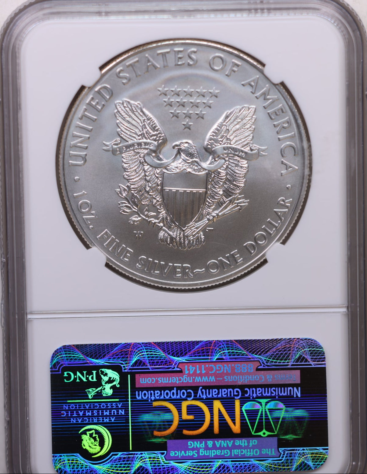 2013-W American Silver Eagle, Burnished Strike, NGC MS70, Store #AE0245