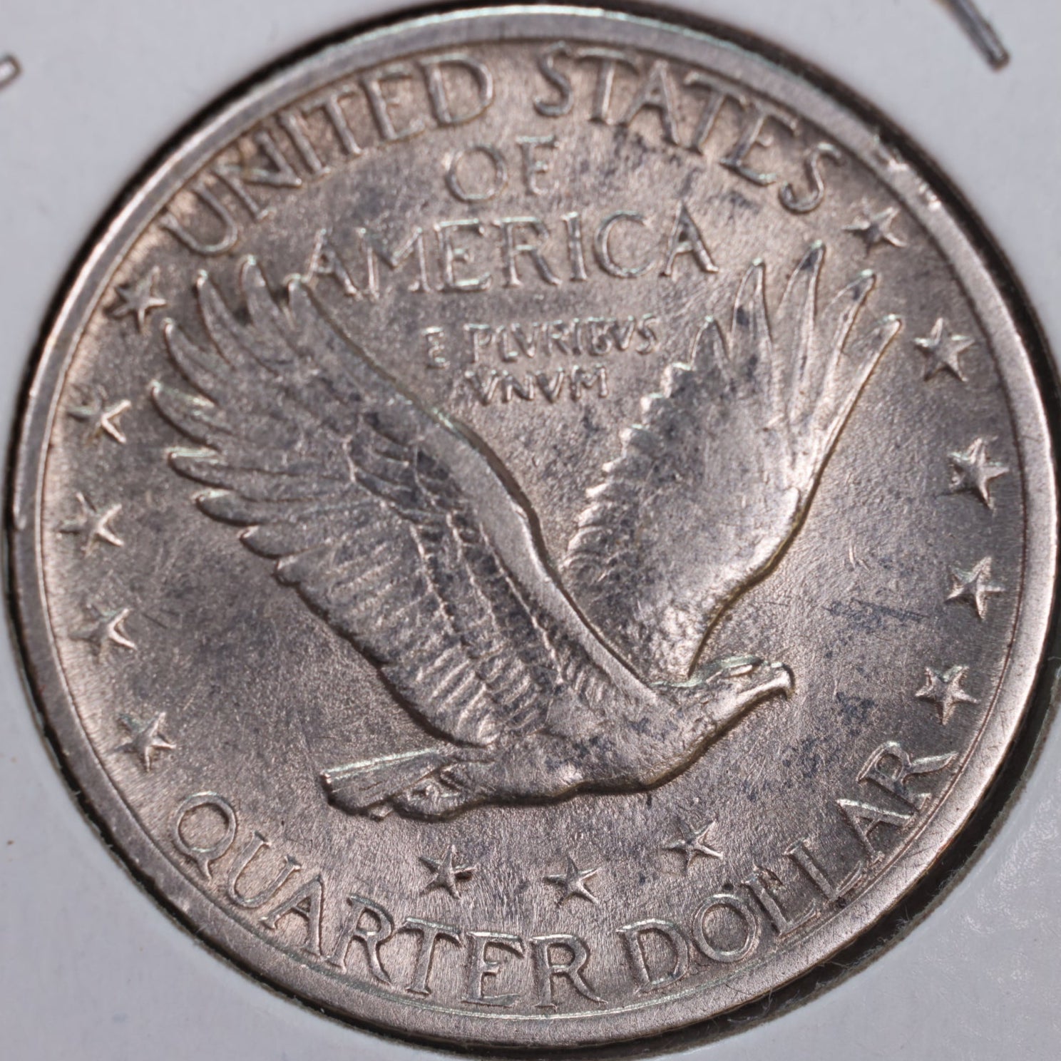 1924 Standing Liberty Silver Quarter, About Uncirculated Coin, Store #QR0083.