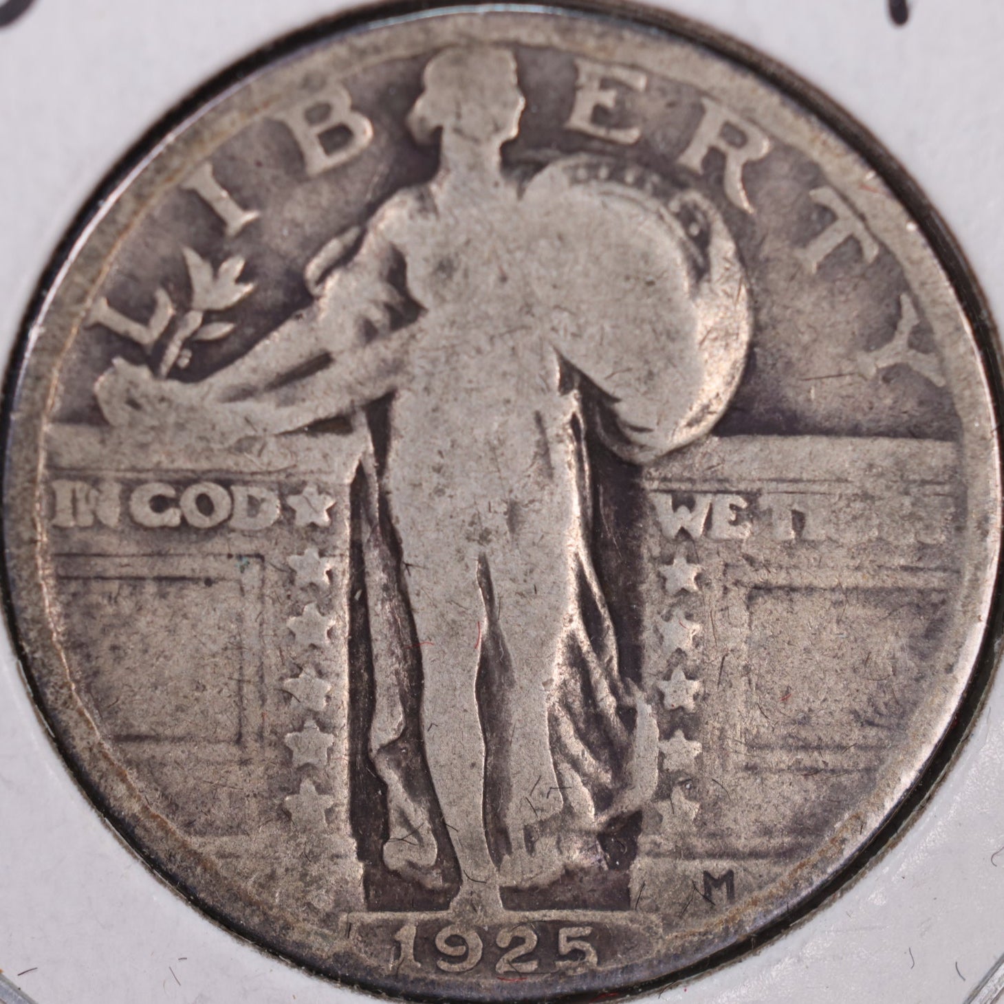 1925 Standing Liberty Quarter, Very Good Circulated Coin, Store #QR0091