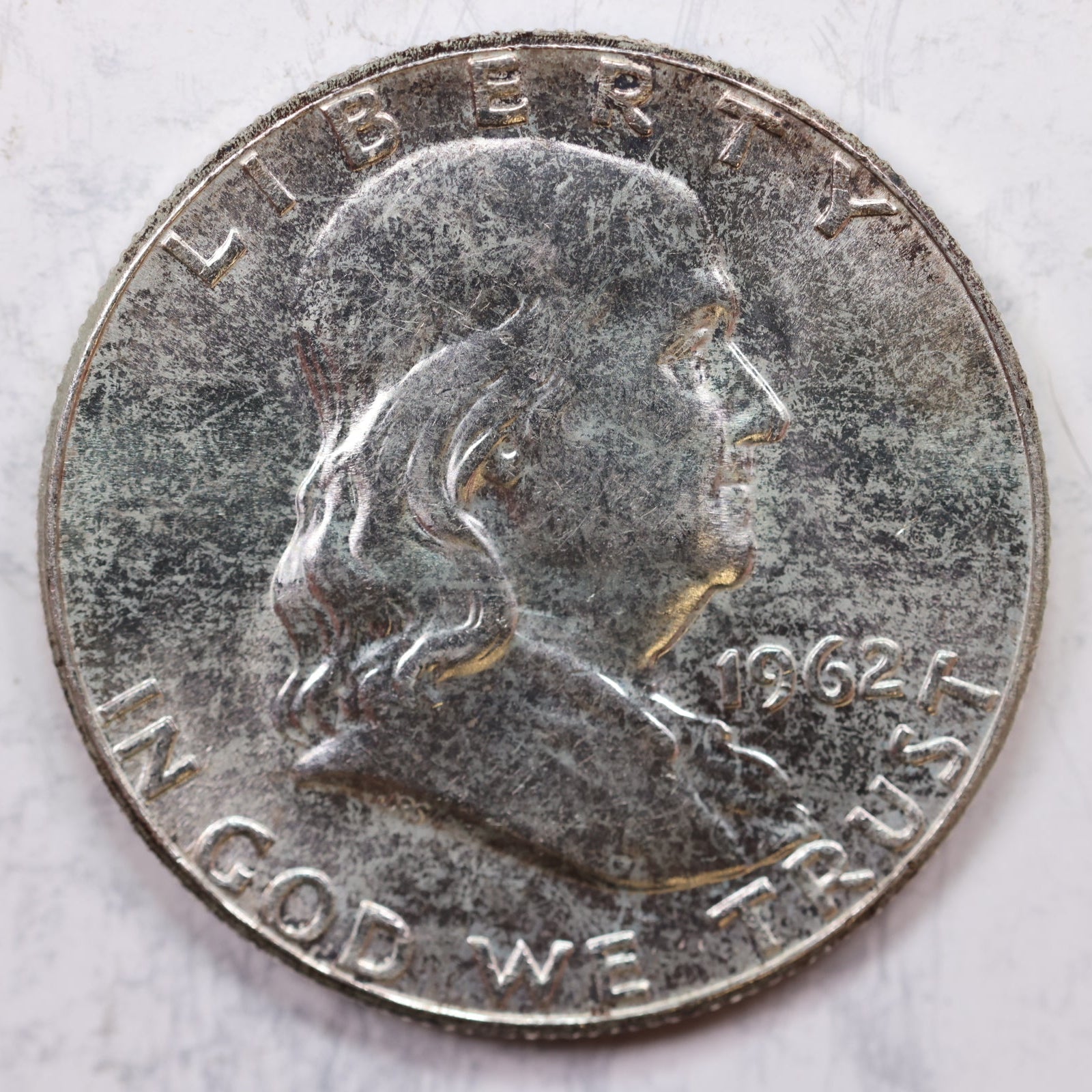 1962 Franklin Half Dollar, Mint State Uncirculated Coin, Store #HR1201