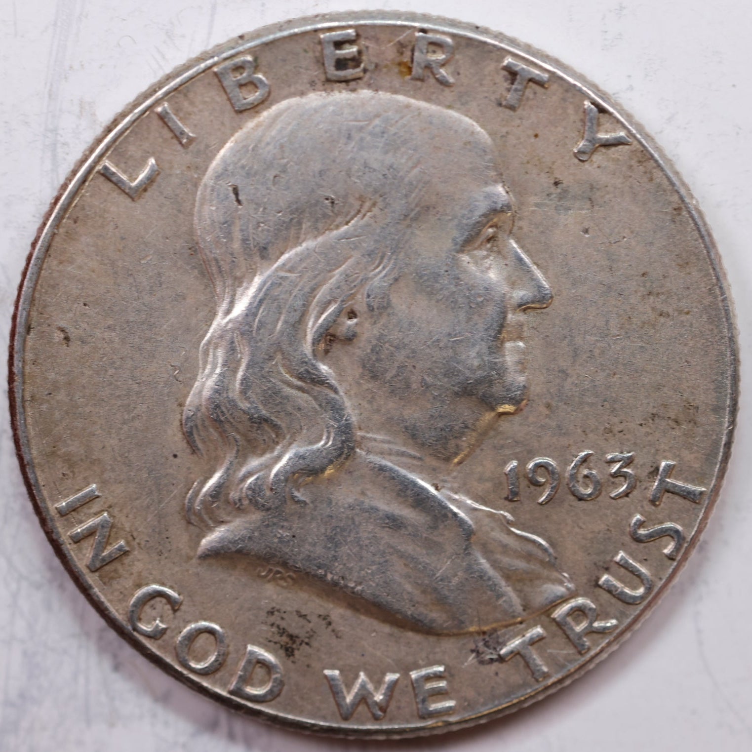 1963 Franklin Half Dollar, Very Fine Circulated Coin, Store #HR1209