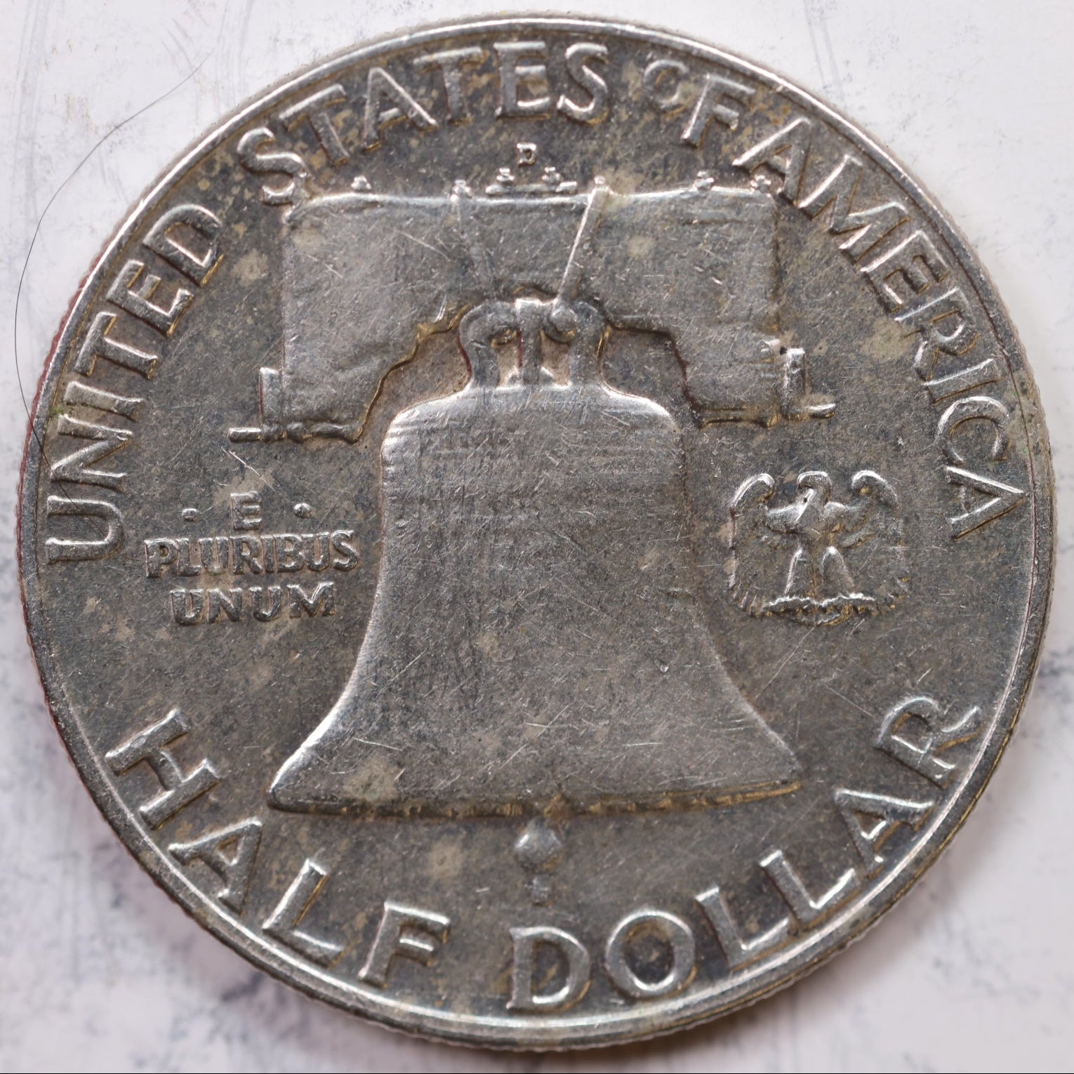 1959-D Franklin Half Dollar, Very Good Circulated Coin, Store #HR1219