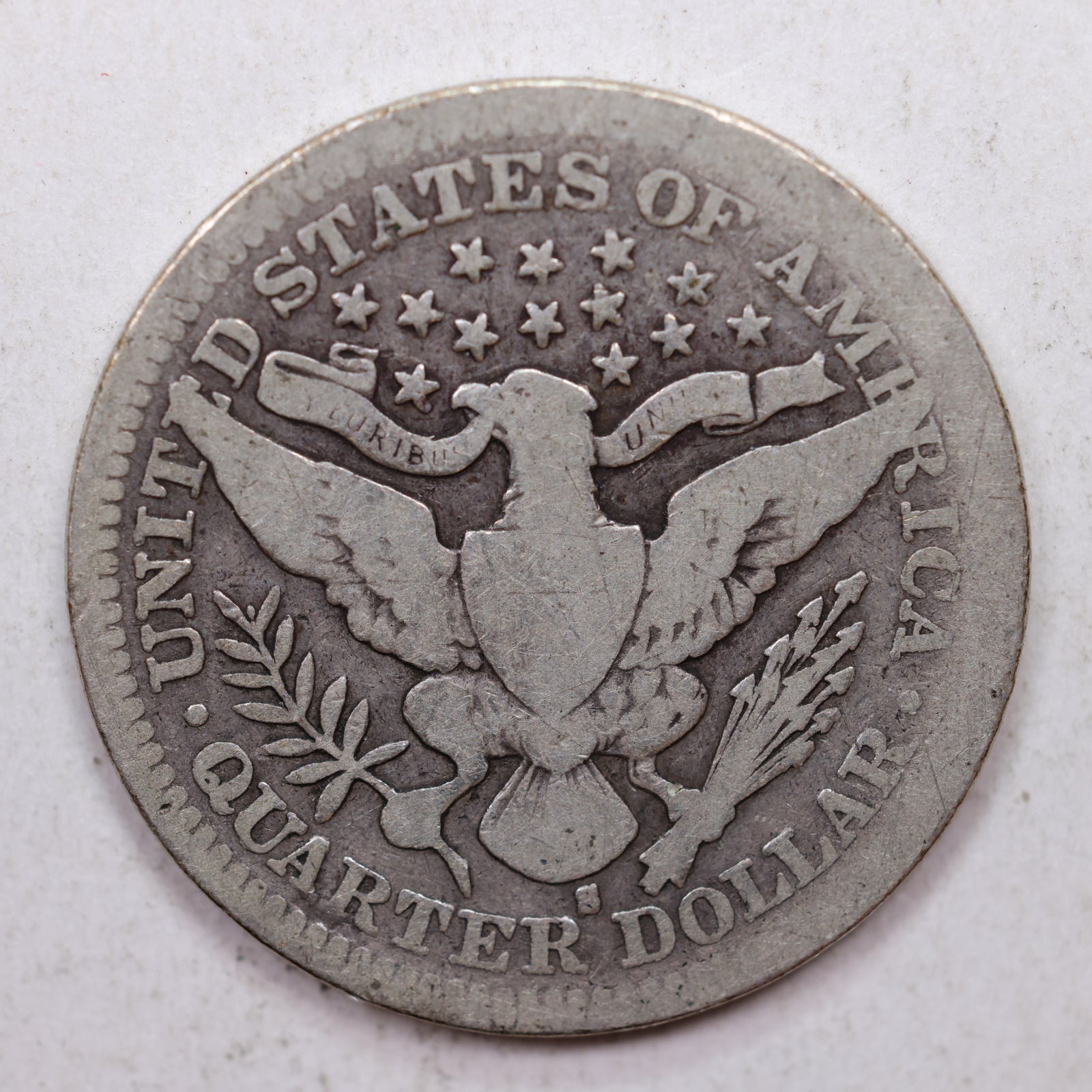 1902-S Barber Silver Quarter, Very Good Circulated Coin, Store #QR983